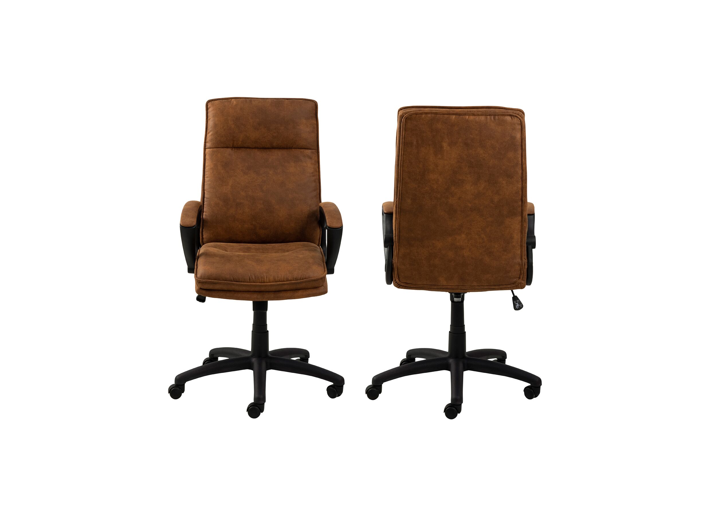 Chaise de bureau 69,5x67x115cm - tissu - camel