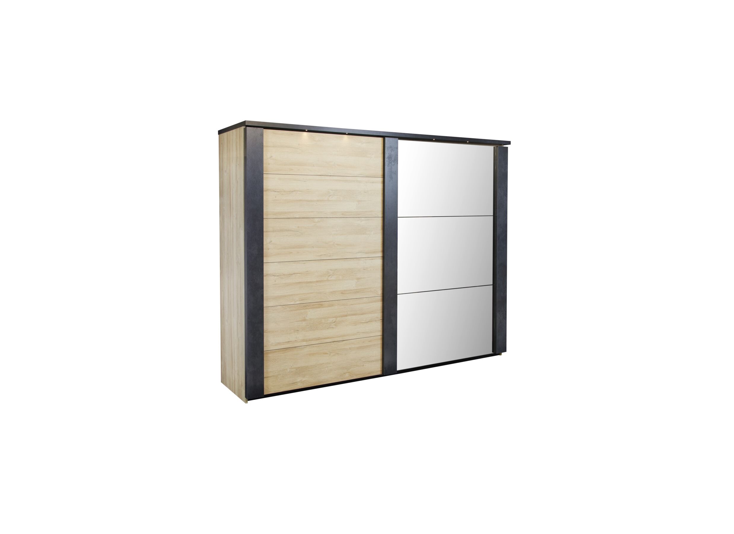 Armoire à portes coulissantes Phaedra 280cm - Armoire à portes coulissantes Phaedra 280cm - décor - French oak