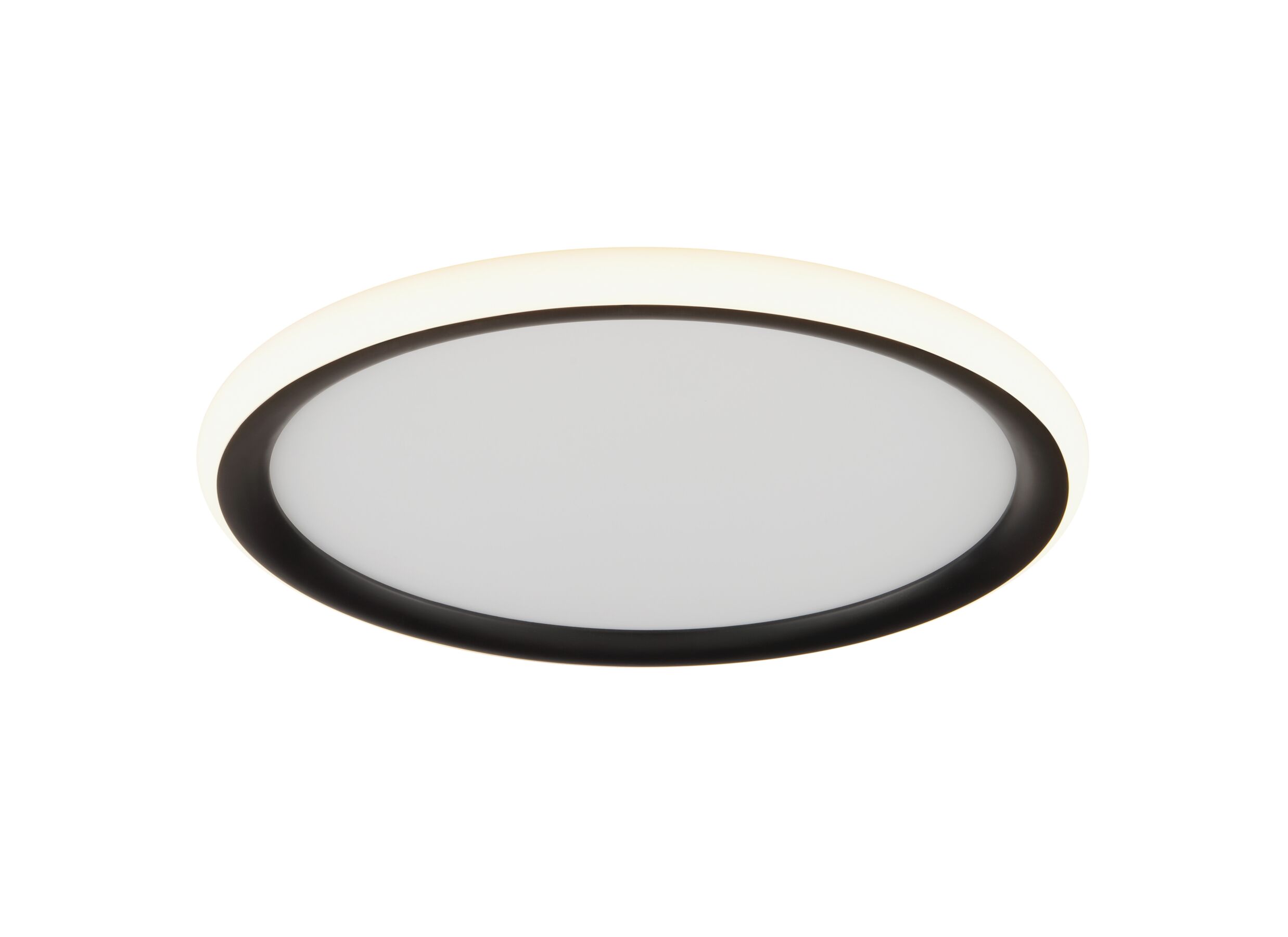 Aperçu - Plafonnier Carloz Ø30cm - plastique - noir & blanc