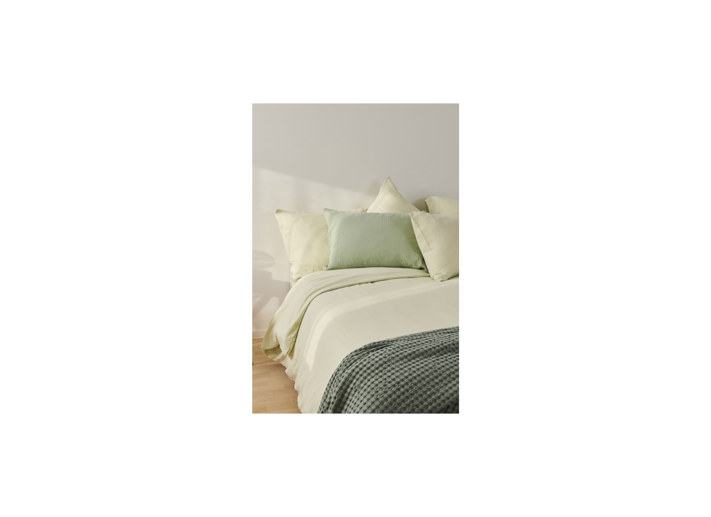 Detail - Housse de couette 260x220/240cm - tétra coton - vert clair