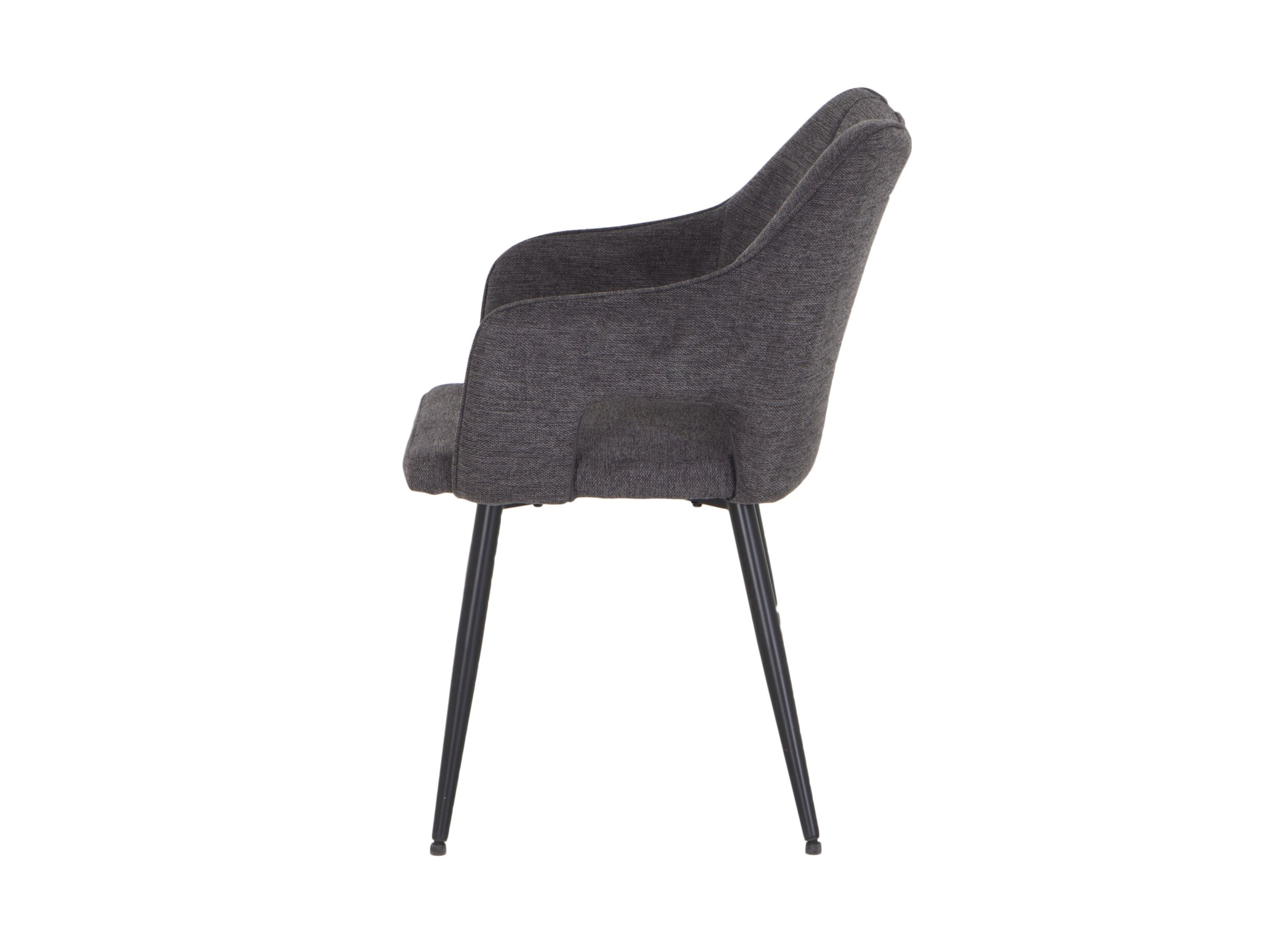 Chaise Daly 55x60x86cm - fibre polyester - gris