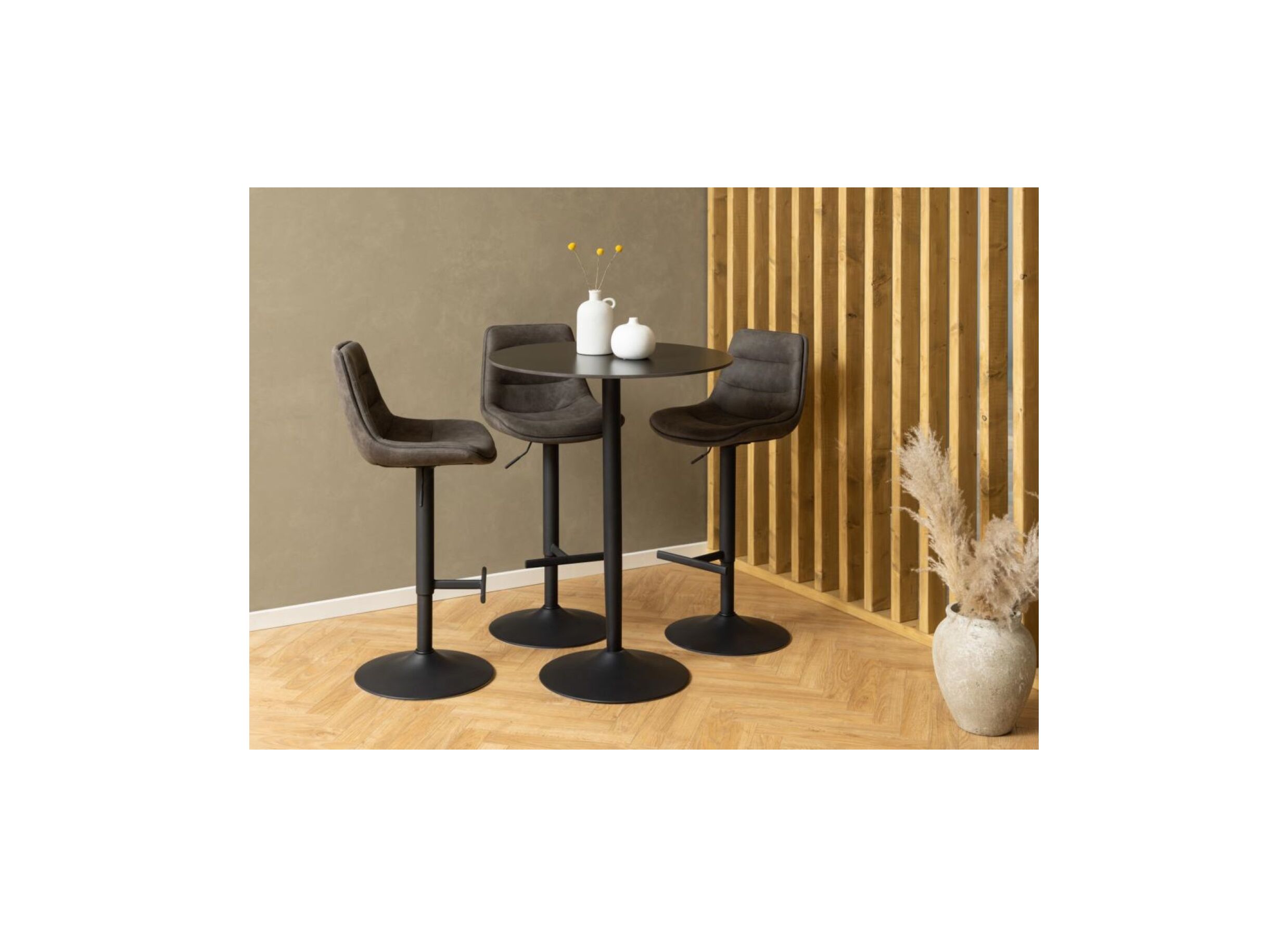 Sfeerfoto - Barstoel ZH65-86cm - stof - antraciet