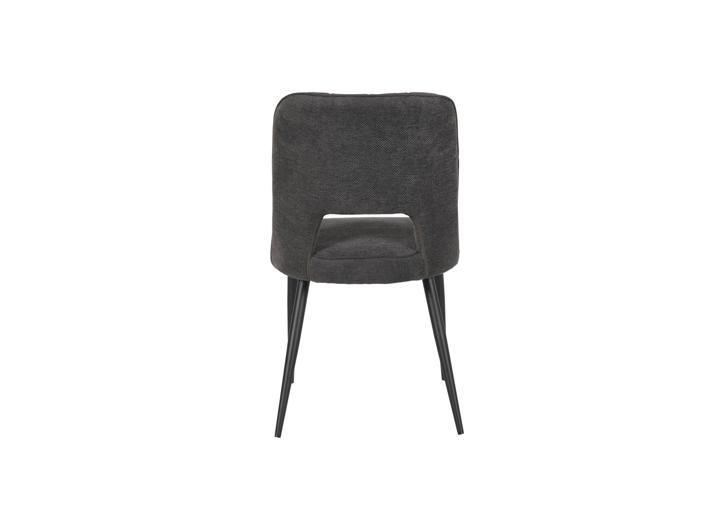 Aperçu - Chaise 50x50x90cm - tissu - anthracite