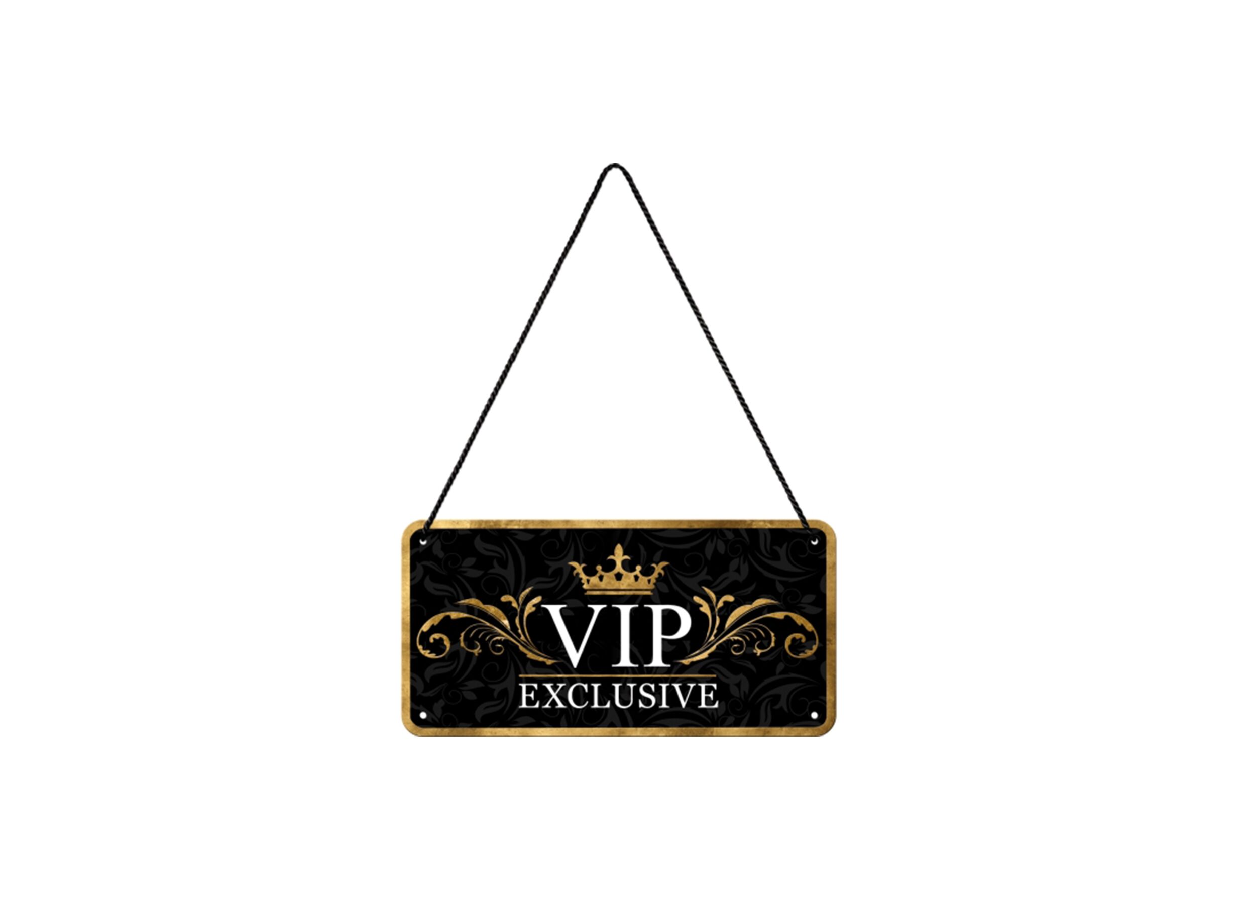 Plakkaat 10x20cm VIP