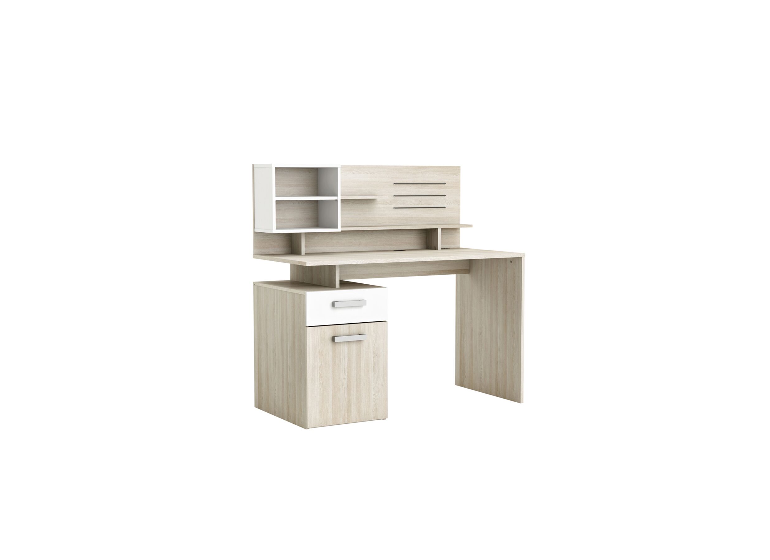 Bureau Malicia 122x59x120cm - decor - eik & wit