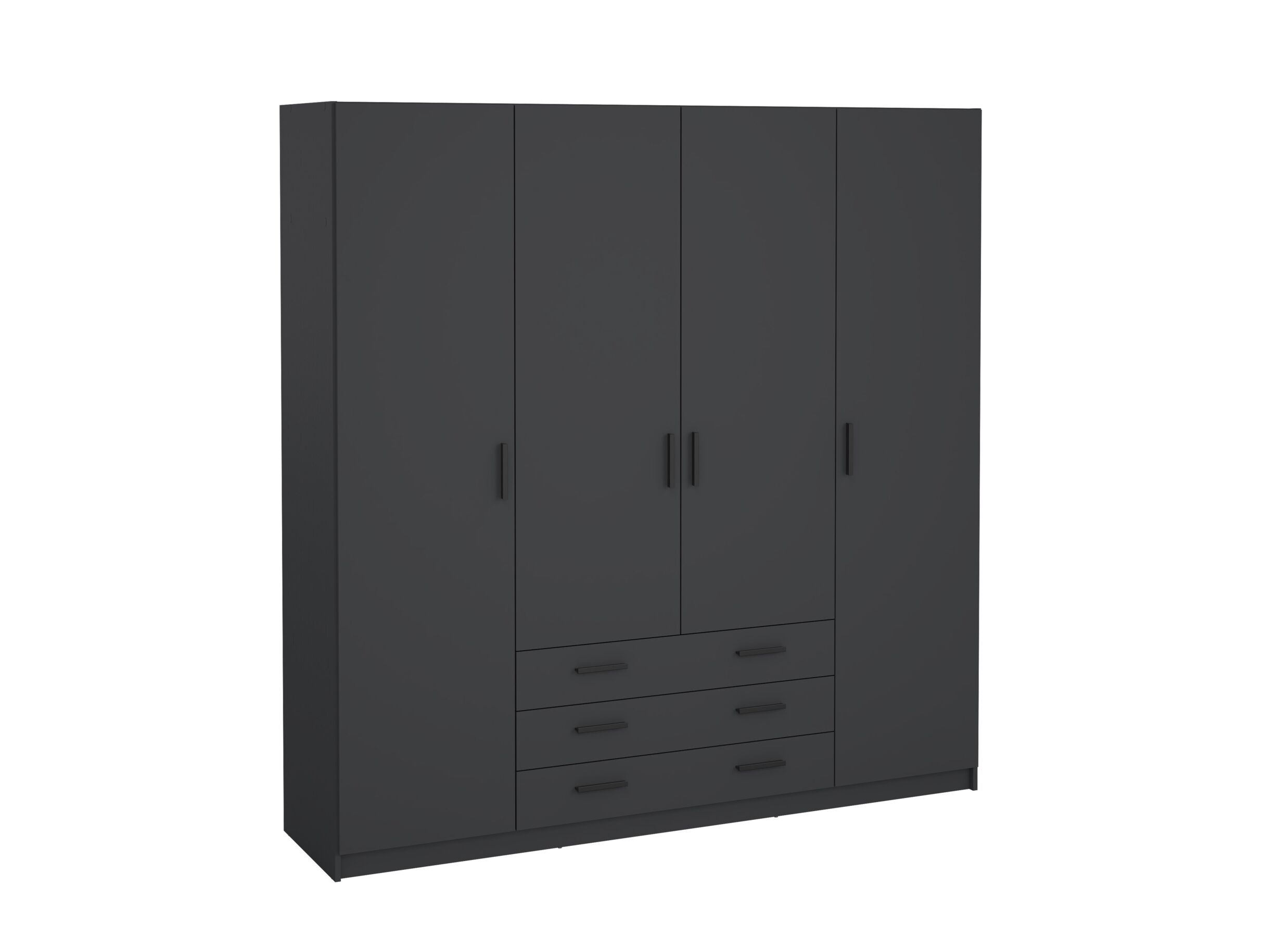 Kleerkast Sprint 196cm - decor - mat grijs - Garde-robe Sprint 196cm - décor - gris mat