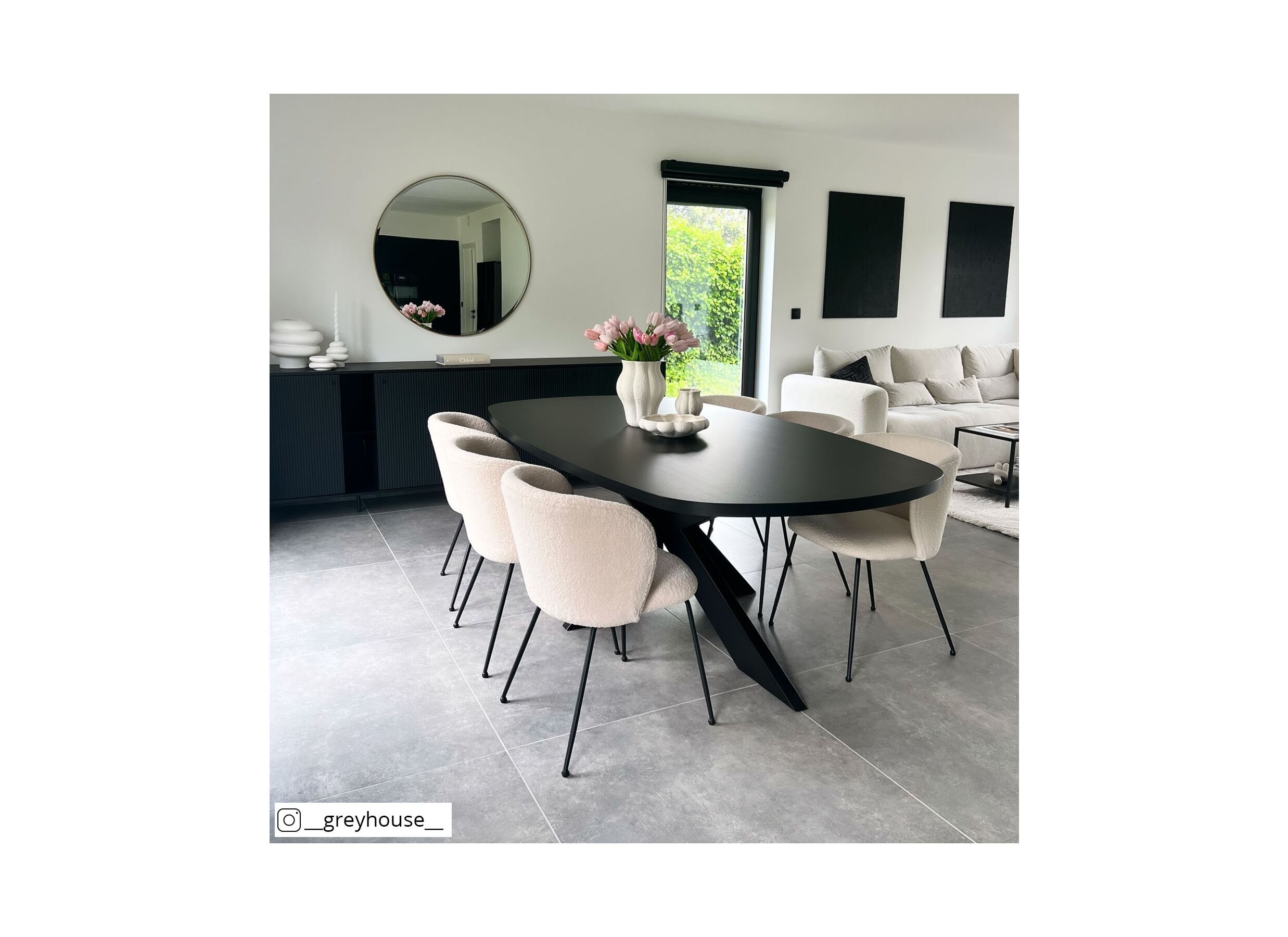 Table Raphael 230x119cm - melamine - NOX