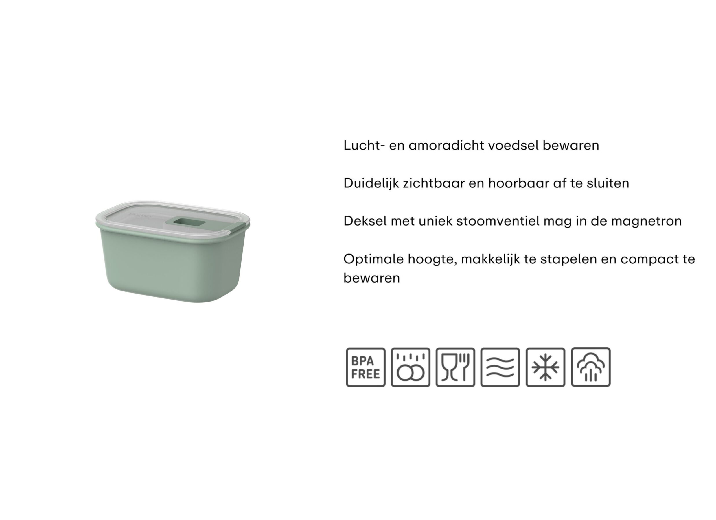 Opstelling - Bewaardoos Easyclip 450ml Mepal