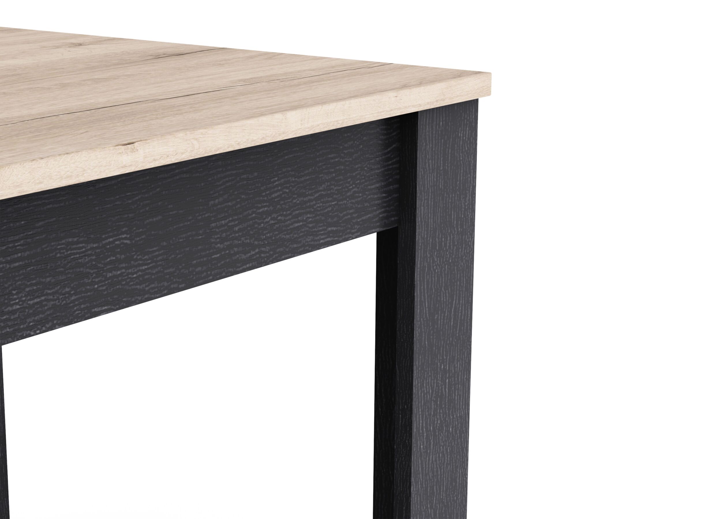 Detail - Table Aubrac 170-230x90cm - décor - royal oak & ébène