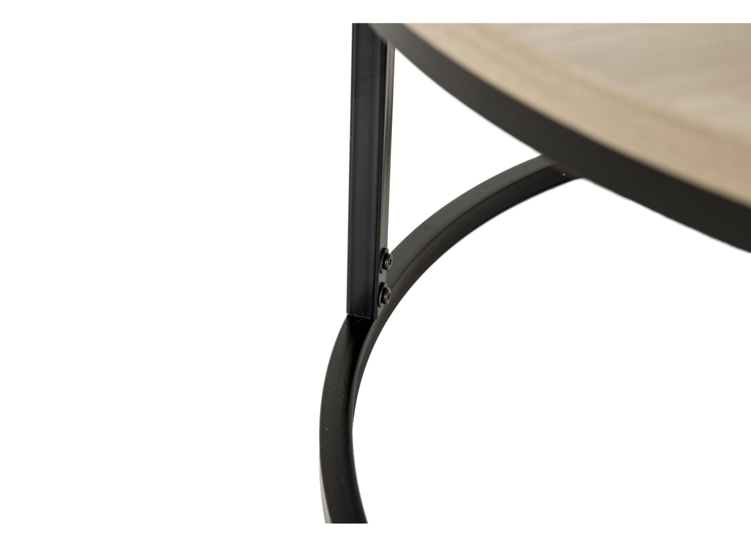 Table basse Sunrise lot de 2 - MDF mélamine - brun