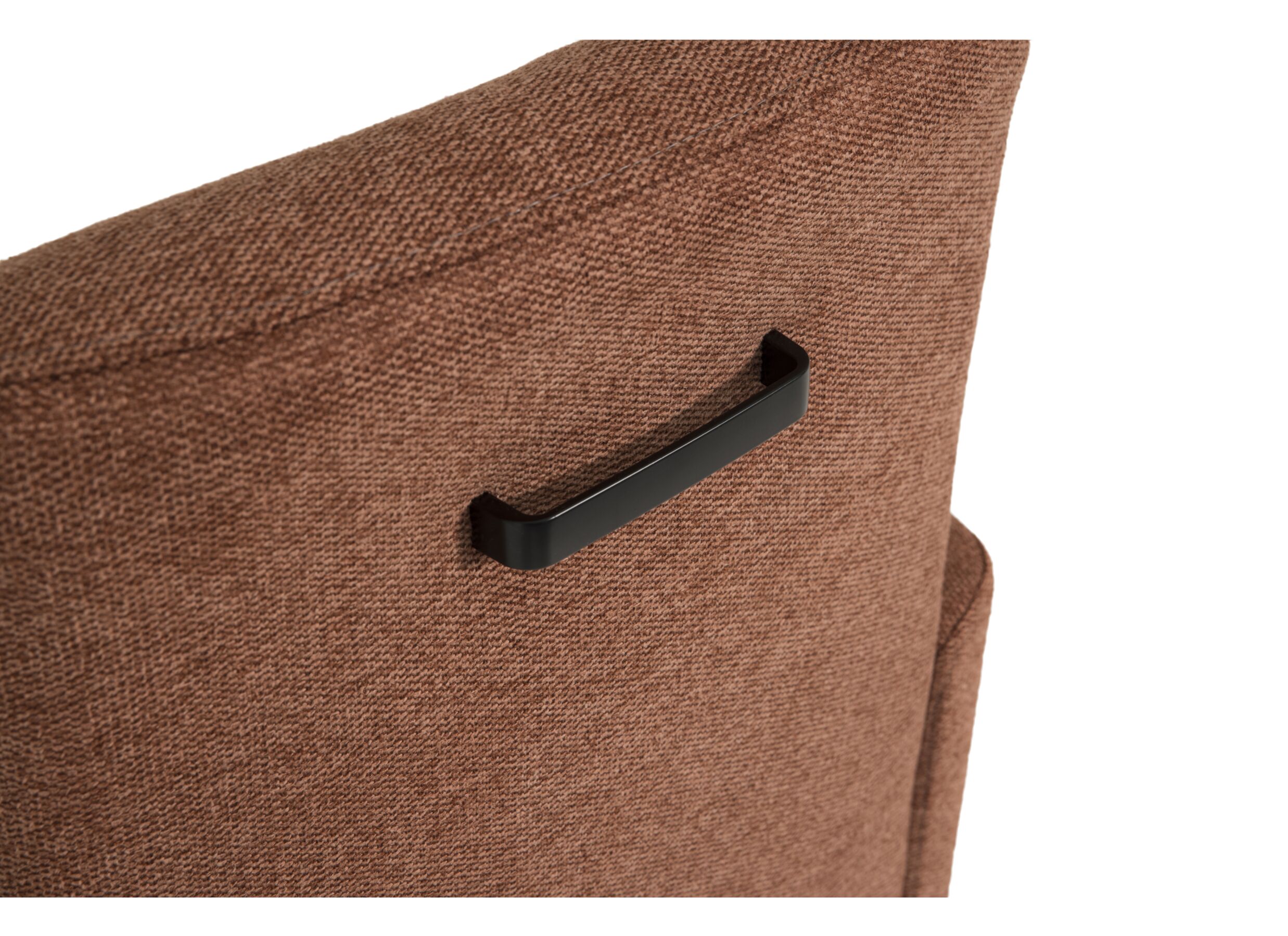 Detail - Chaise Aragon 60x70x100cm - tissu - marron
