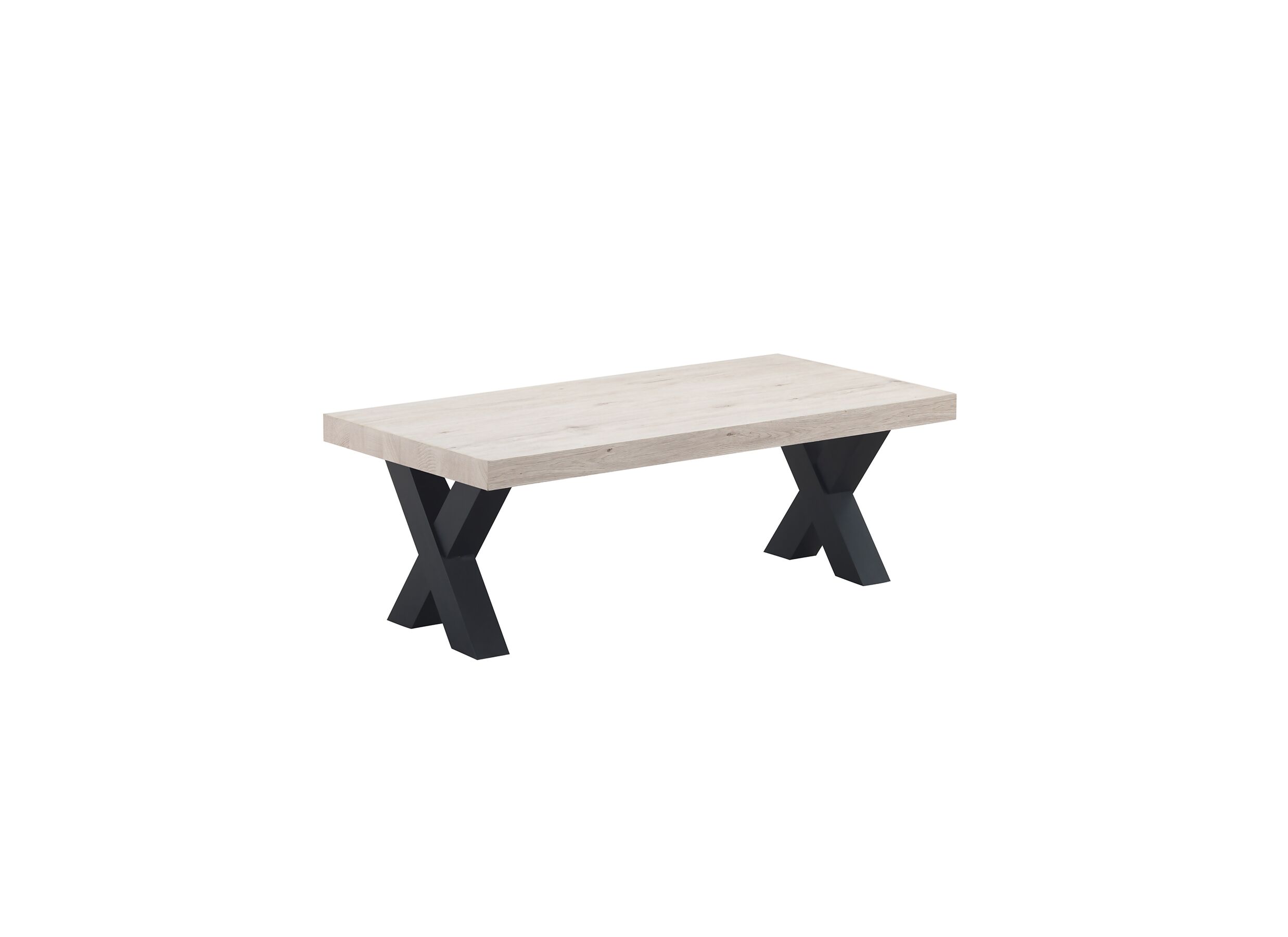 Salontafel Eureka 130x65cm - decor - natural oak & black