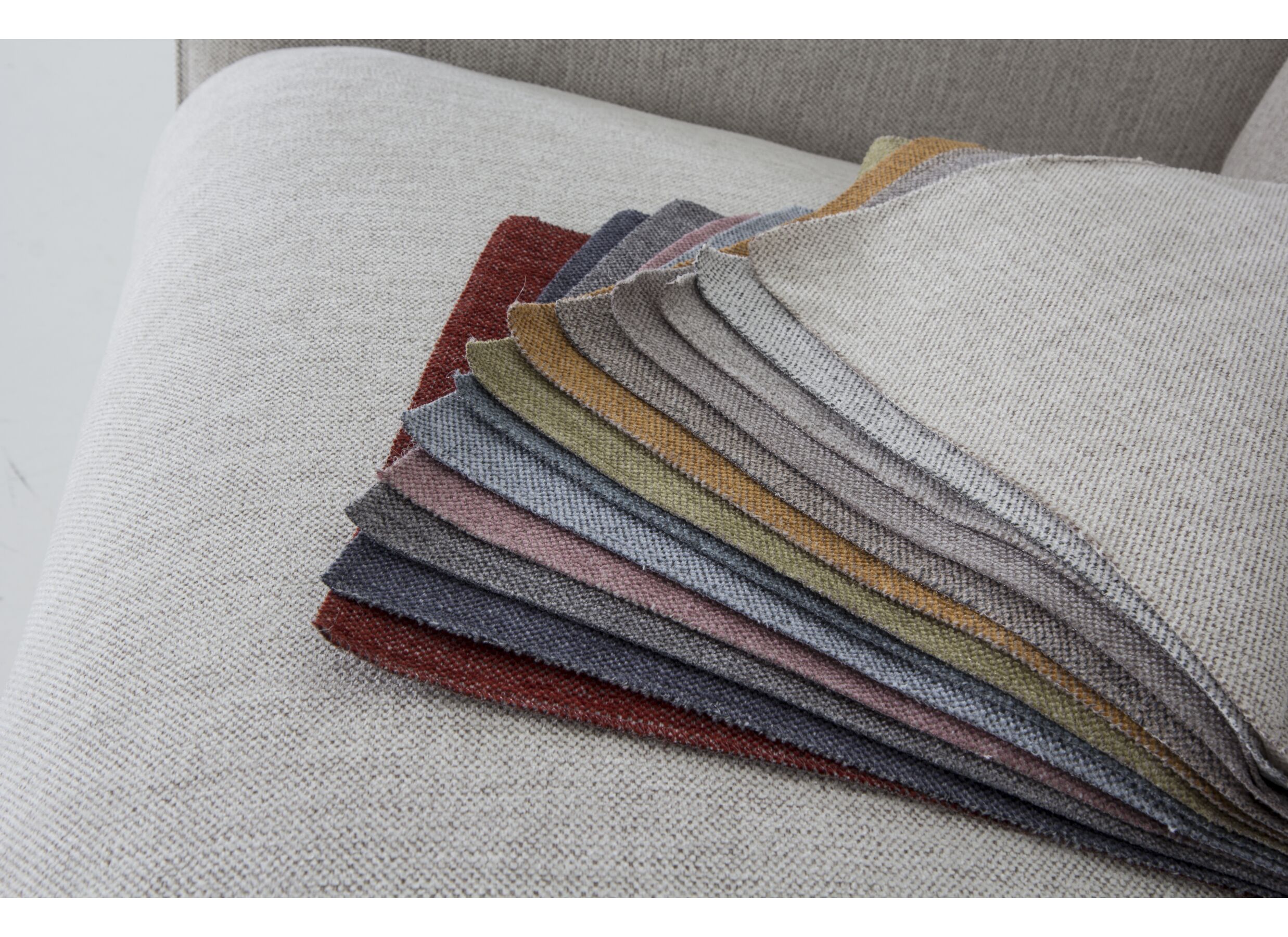 Hoeksalon Dreamer 305x260cm - stof - wit met relax