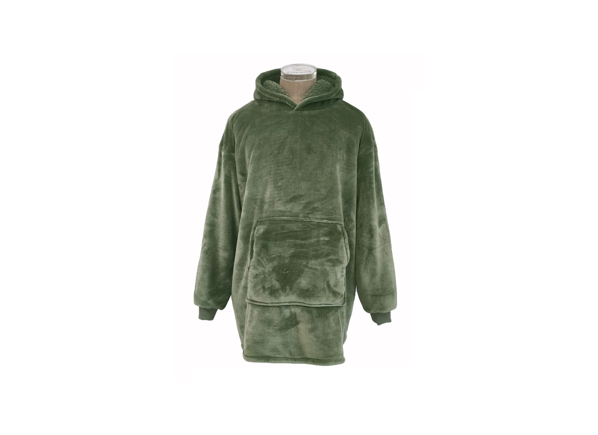 Poncho Argentina 115x80cm - microvezel - olijfgroen - Poncho Argentina 115x80cm - microvezel - olijfgroen