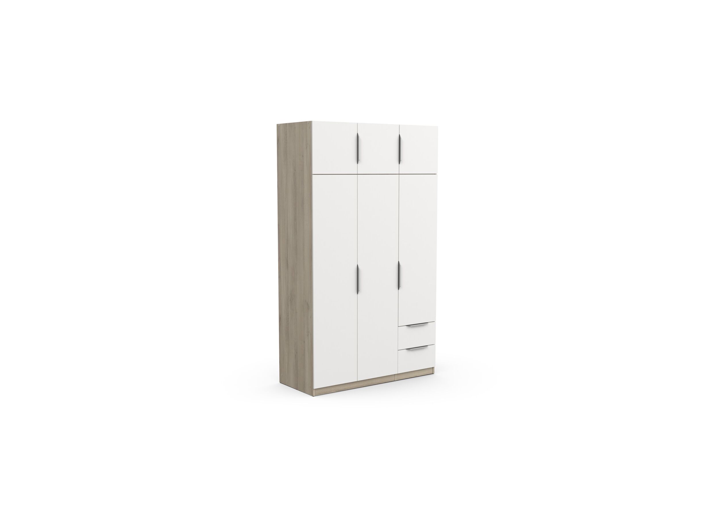 Garde-robe Ghost 119cm - Garde-robe Ghost 119cm - décor - chêne kronberg/blanc