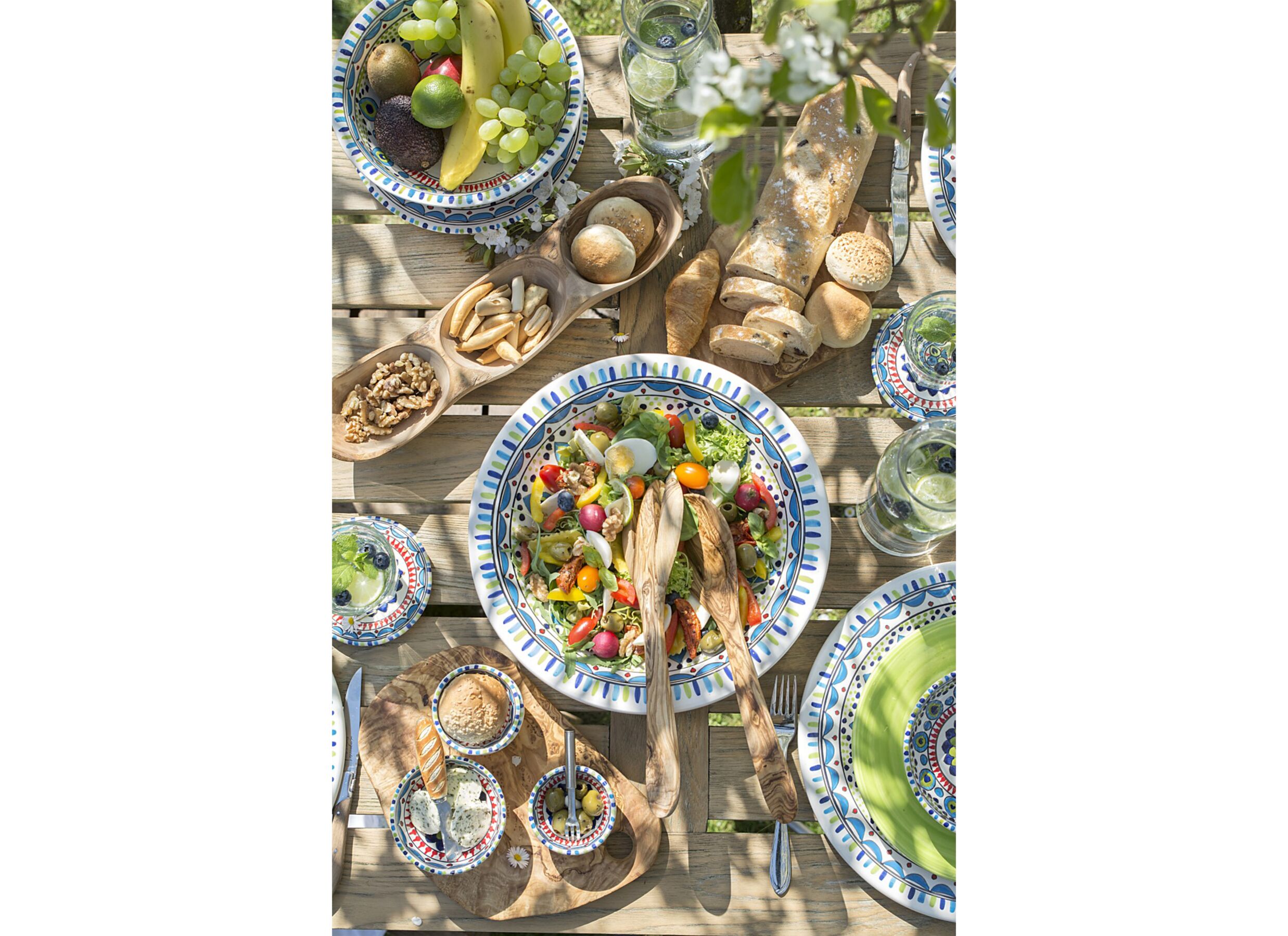 Sfeerfoto - Schaal Pavo Ø37,2cm - stoneware - multicolor