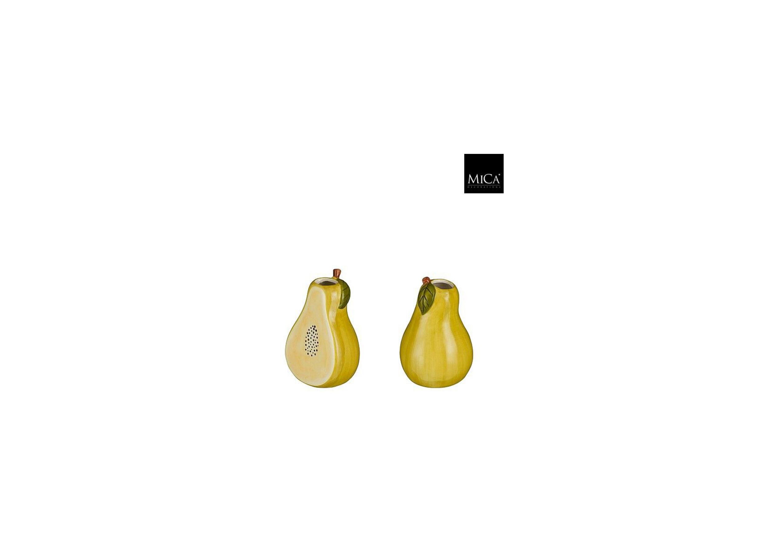 Plus Important - Vase Fruit H15cm - dolomie - jaune/vert