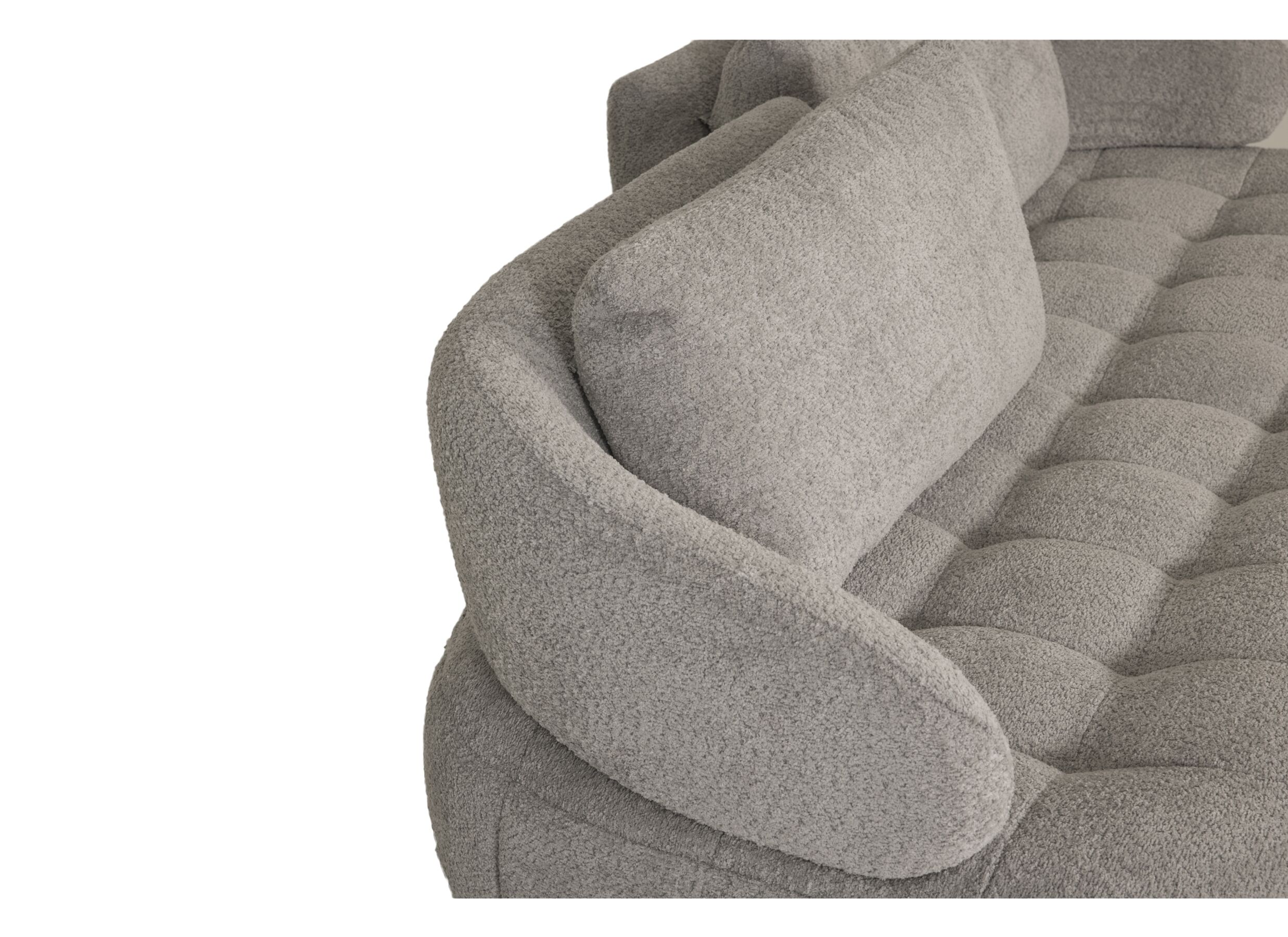 Detailfoto - Zetel Lepanto 2,5-zit - stof - silver grey