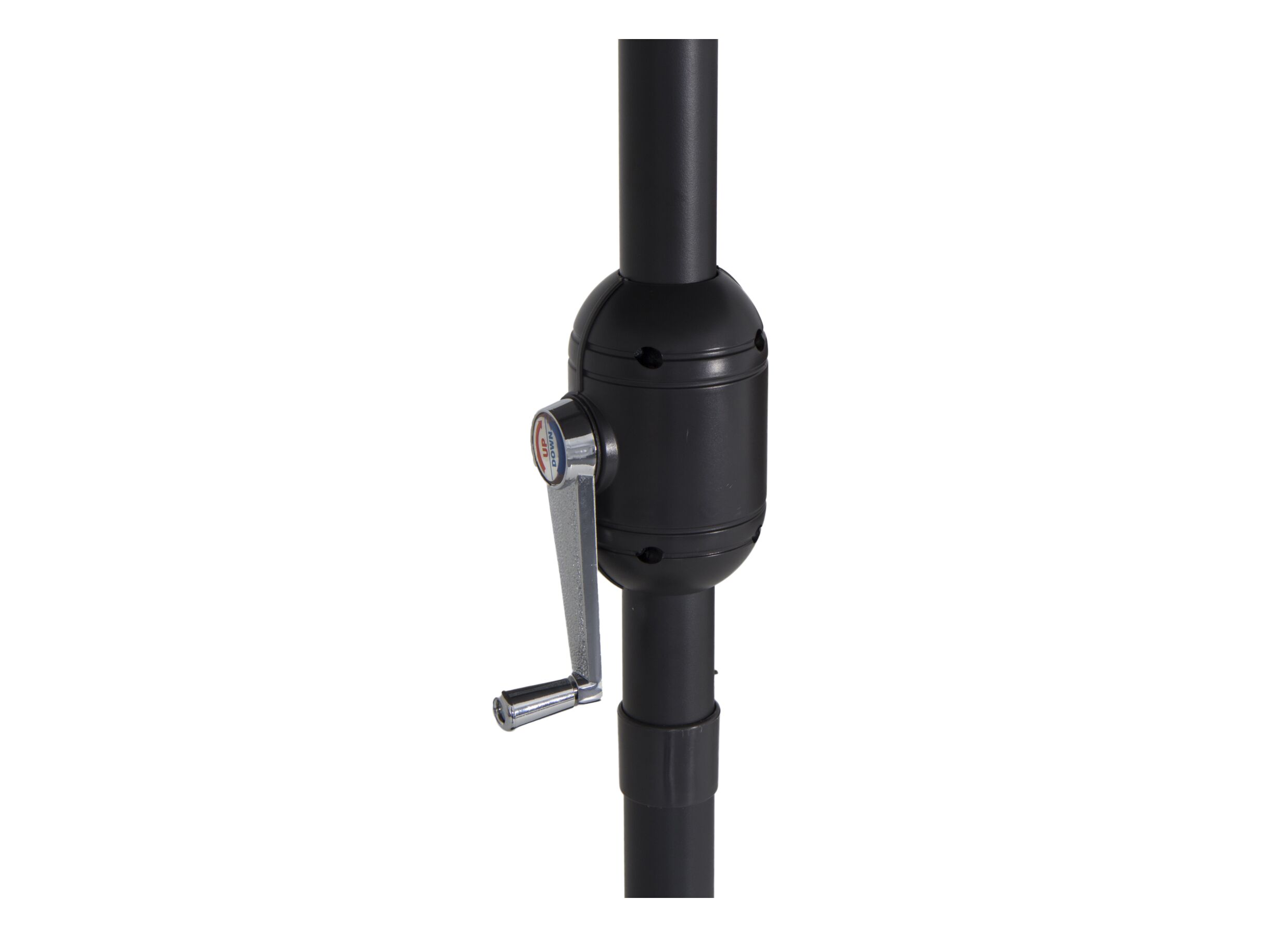 Detail - Parasol Nerissa Ø300cm taupe avec couverture