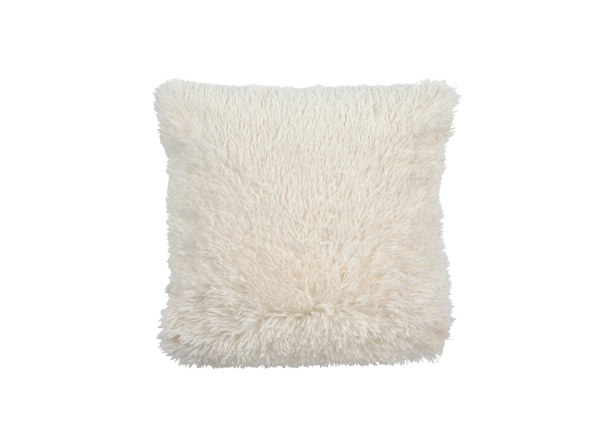 Coussin Fluffy 45x45cm ivoire - Coussin Fluffy 45x45cm - tissu - ivoire