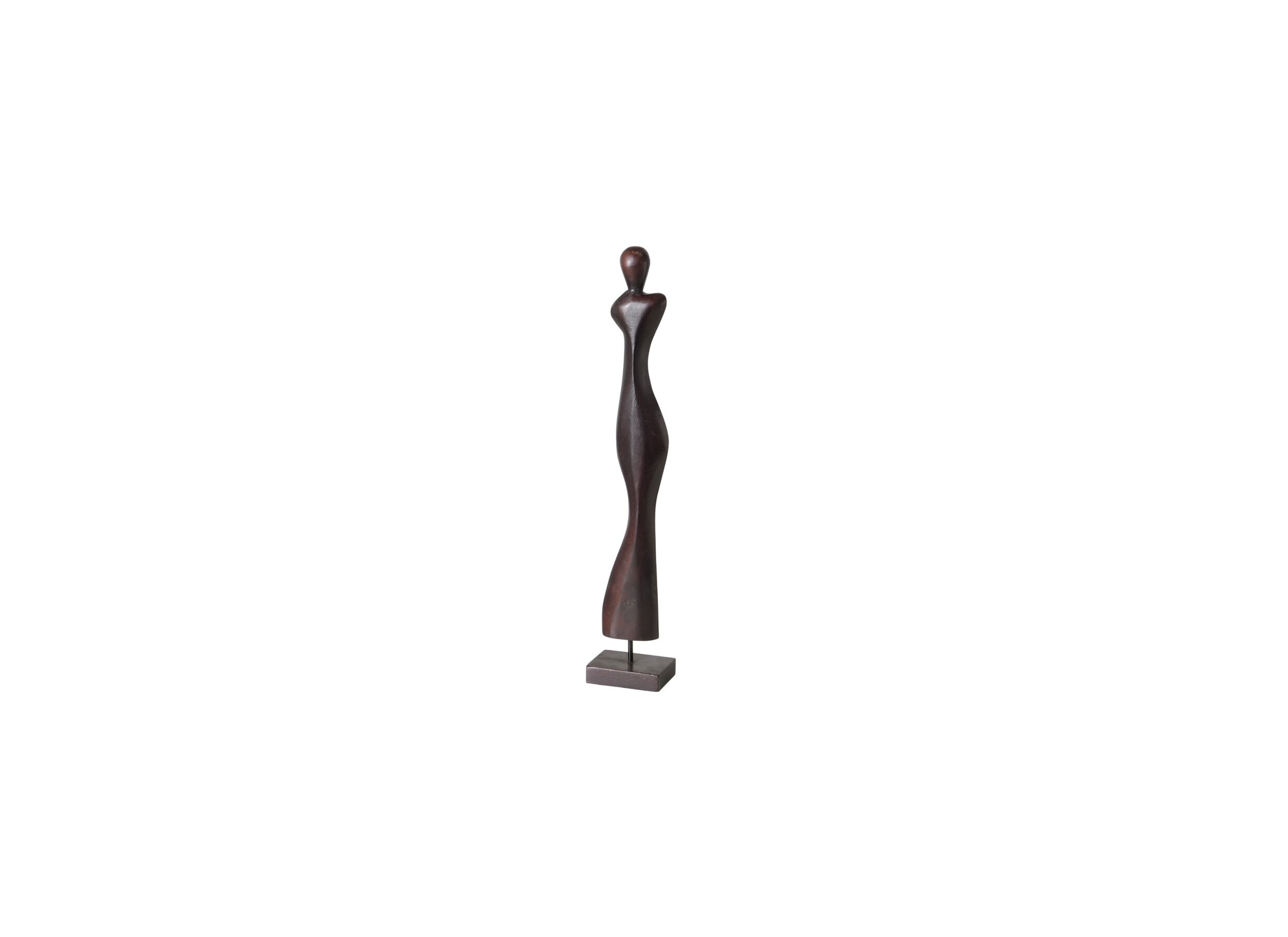 Beeld vrouw Kvinna H72cm - mango massief - mat zwart - Statue femme Kvinna H72cm - mangue massif - noir mat