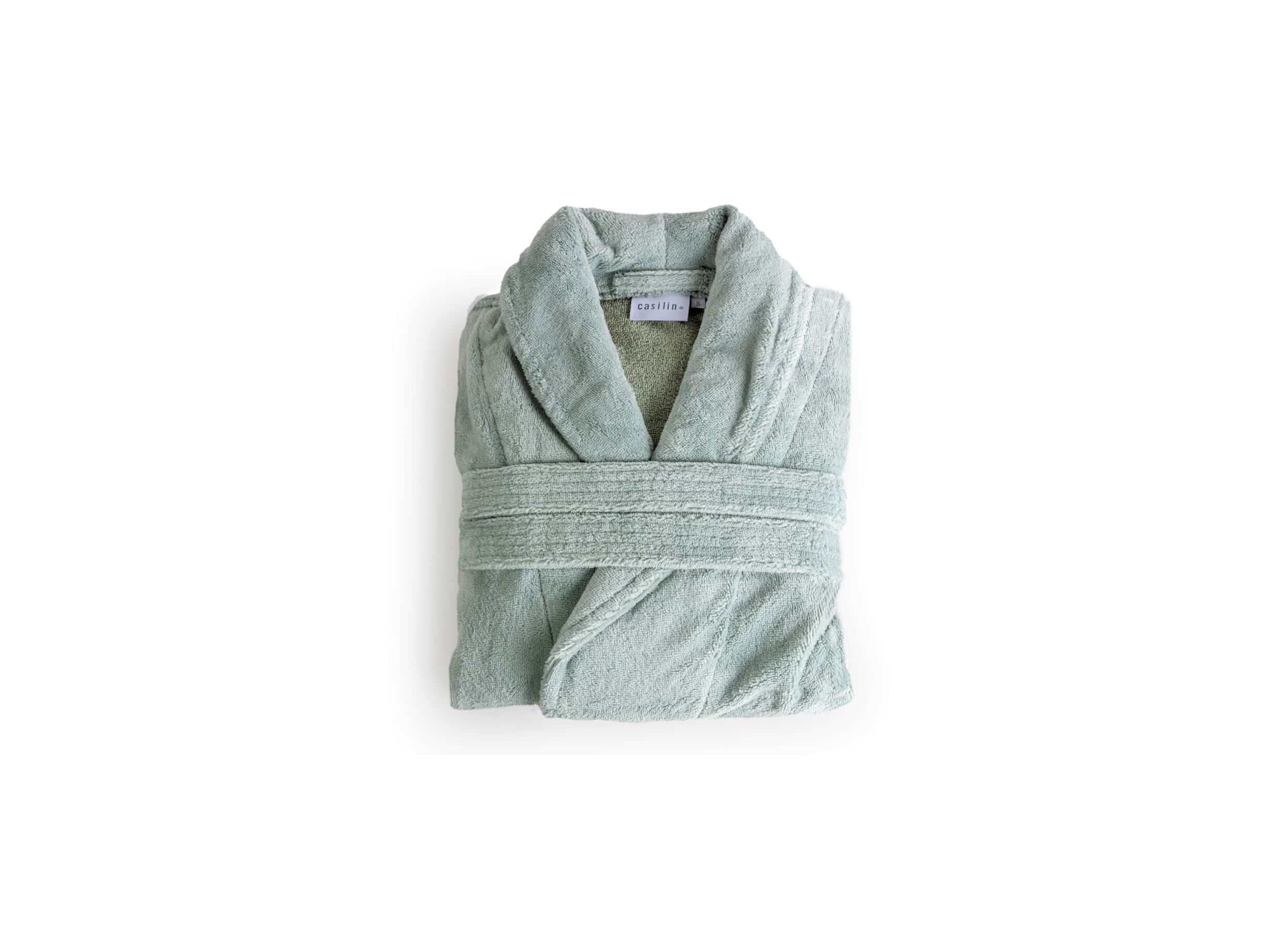 Badjas XS flanel sea green