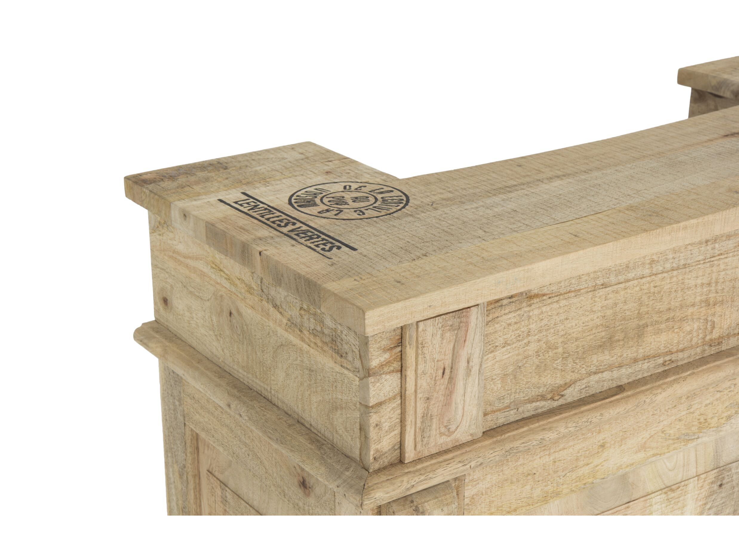Barkast Djinn 120cm - mango massief - naturel