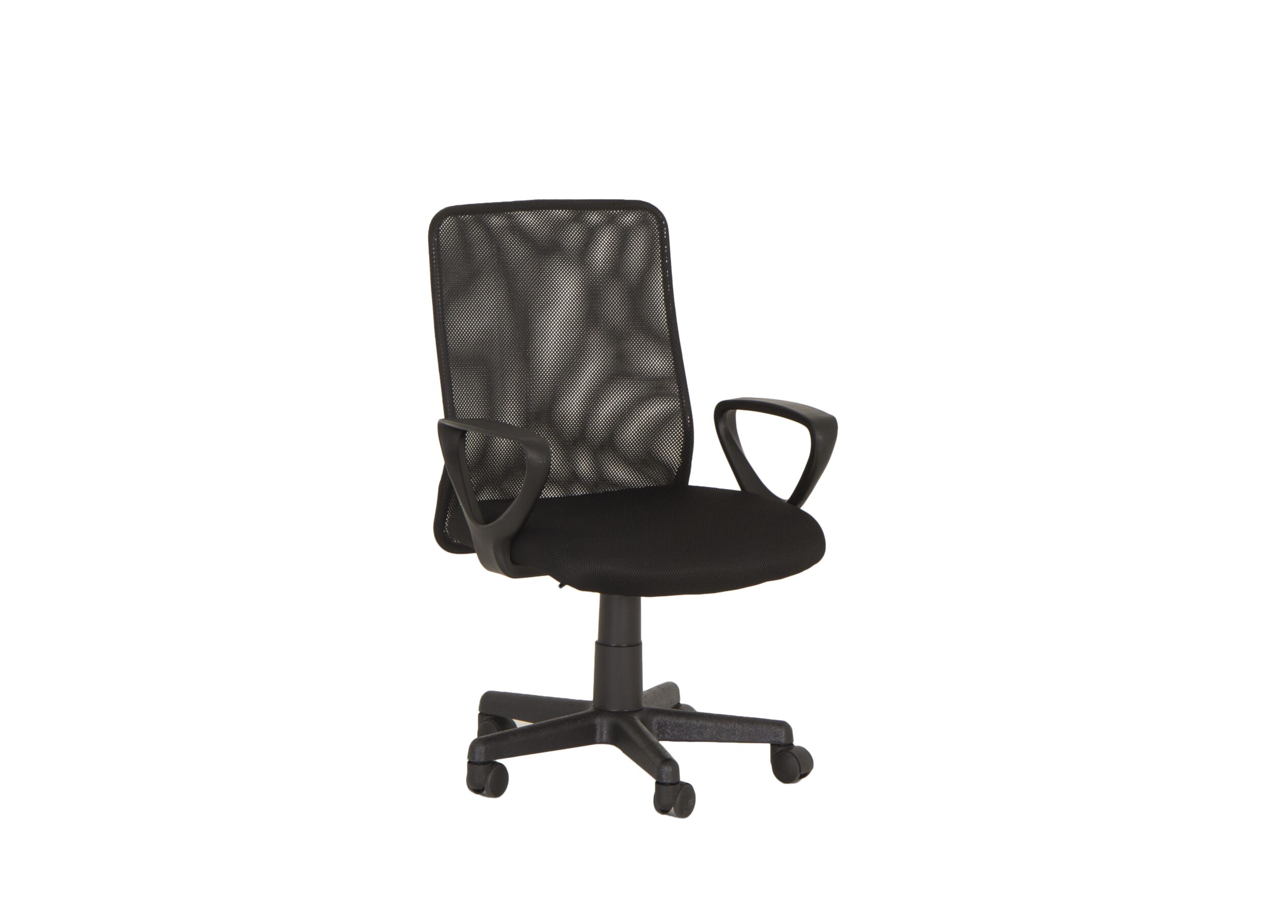 Chaise de bureau Mosquito 56x47x99cm - similicuir - noir