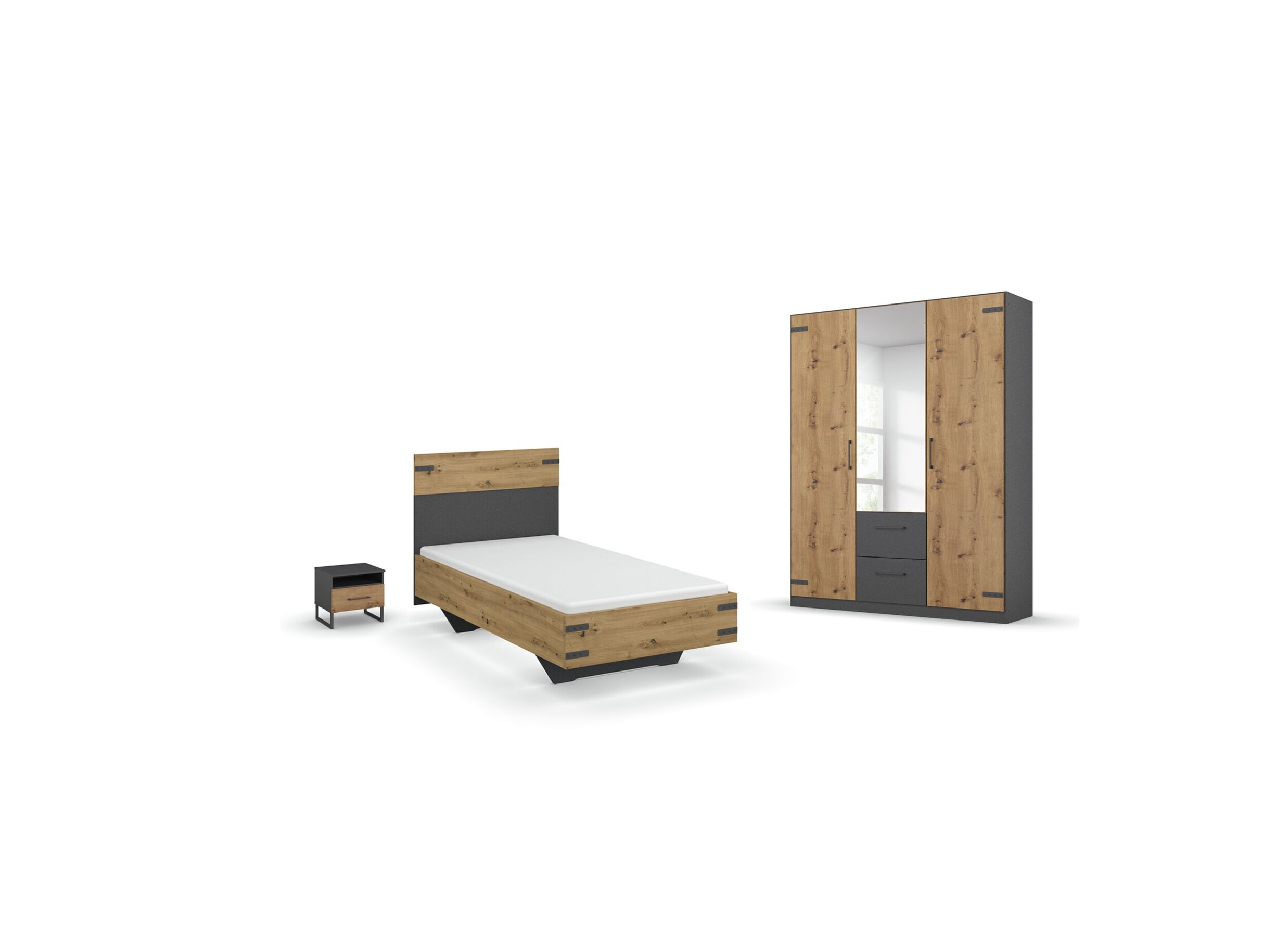Kinderkamer Butte met 3-deurs kast