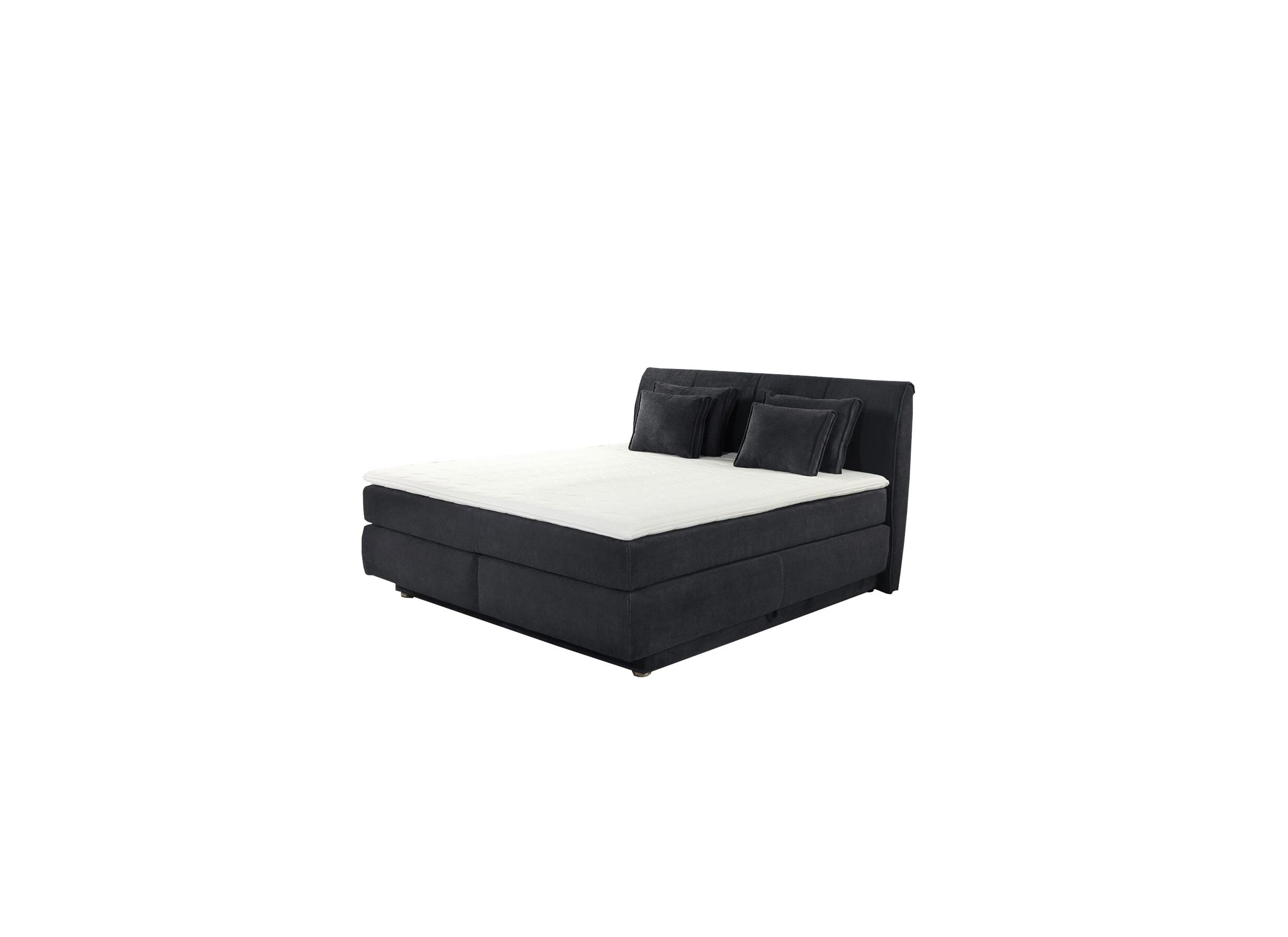 Hoofdfoto - Boxspring Carla Mix 180x200cm met opbergruimte stof micro zwart