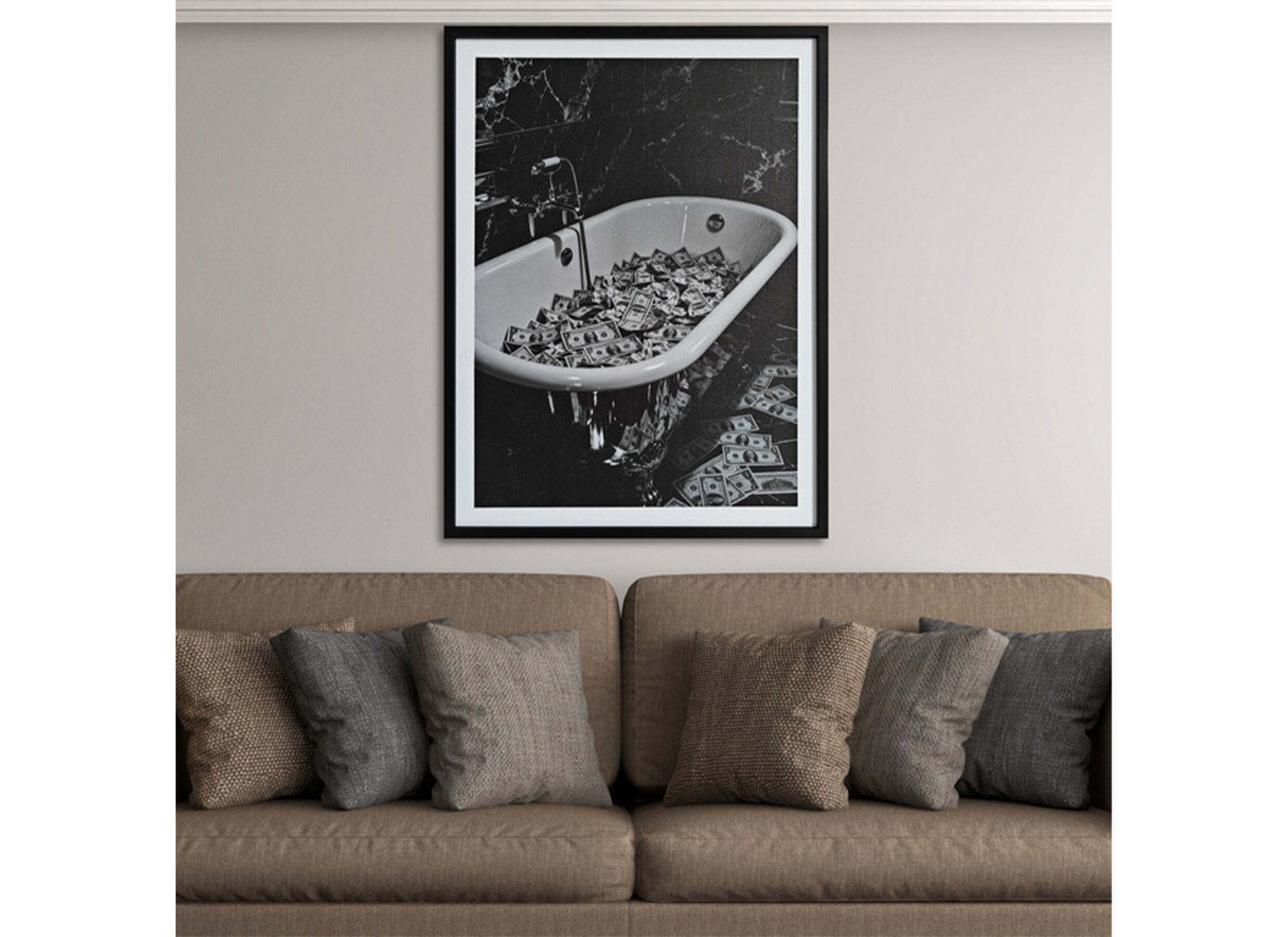 Sfeerfoto - Print op canvas Bathtub 45x60cm