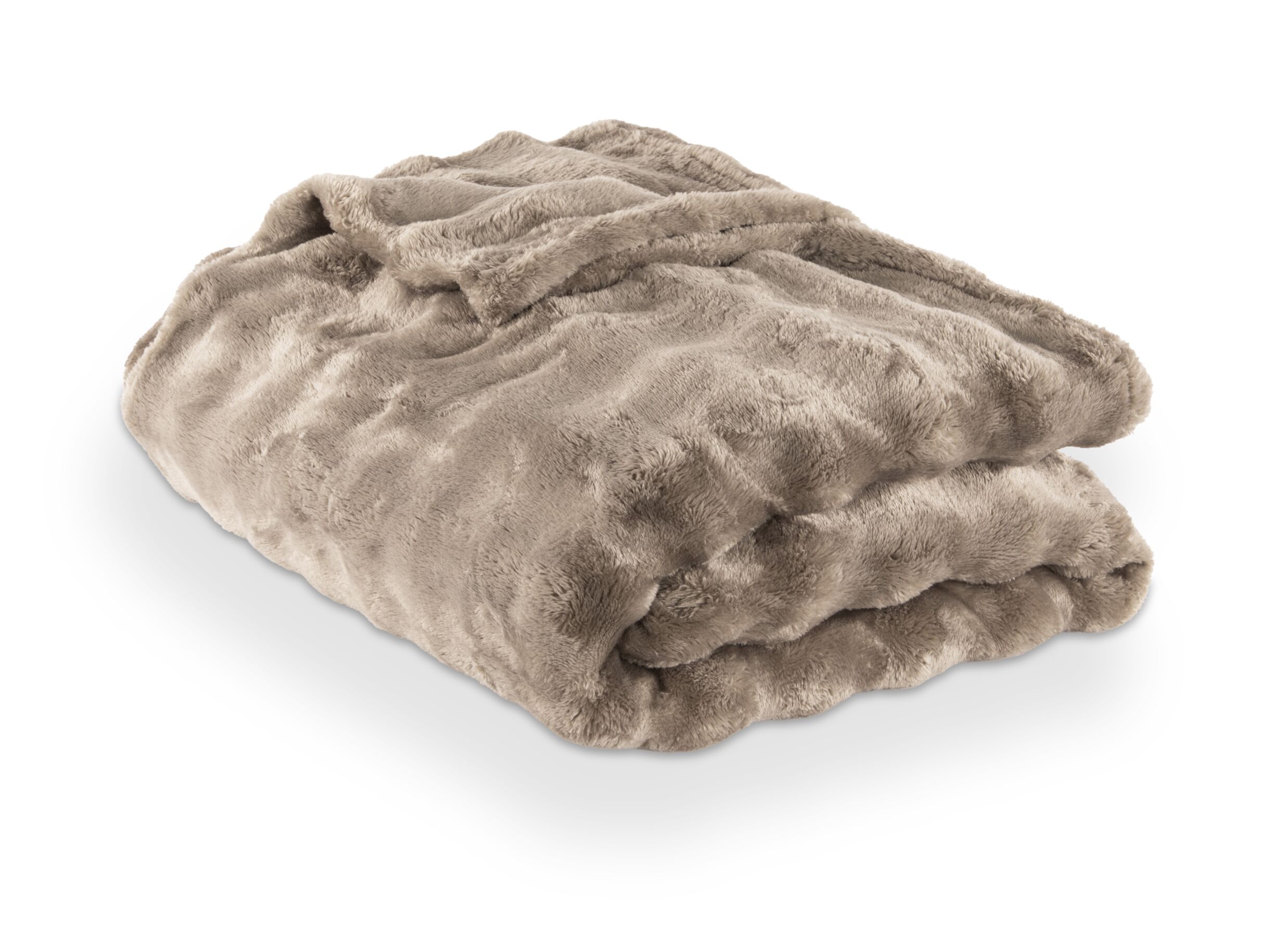 Hoofdfoto - Plaid Wave 150x200cm - polyester - taupe