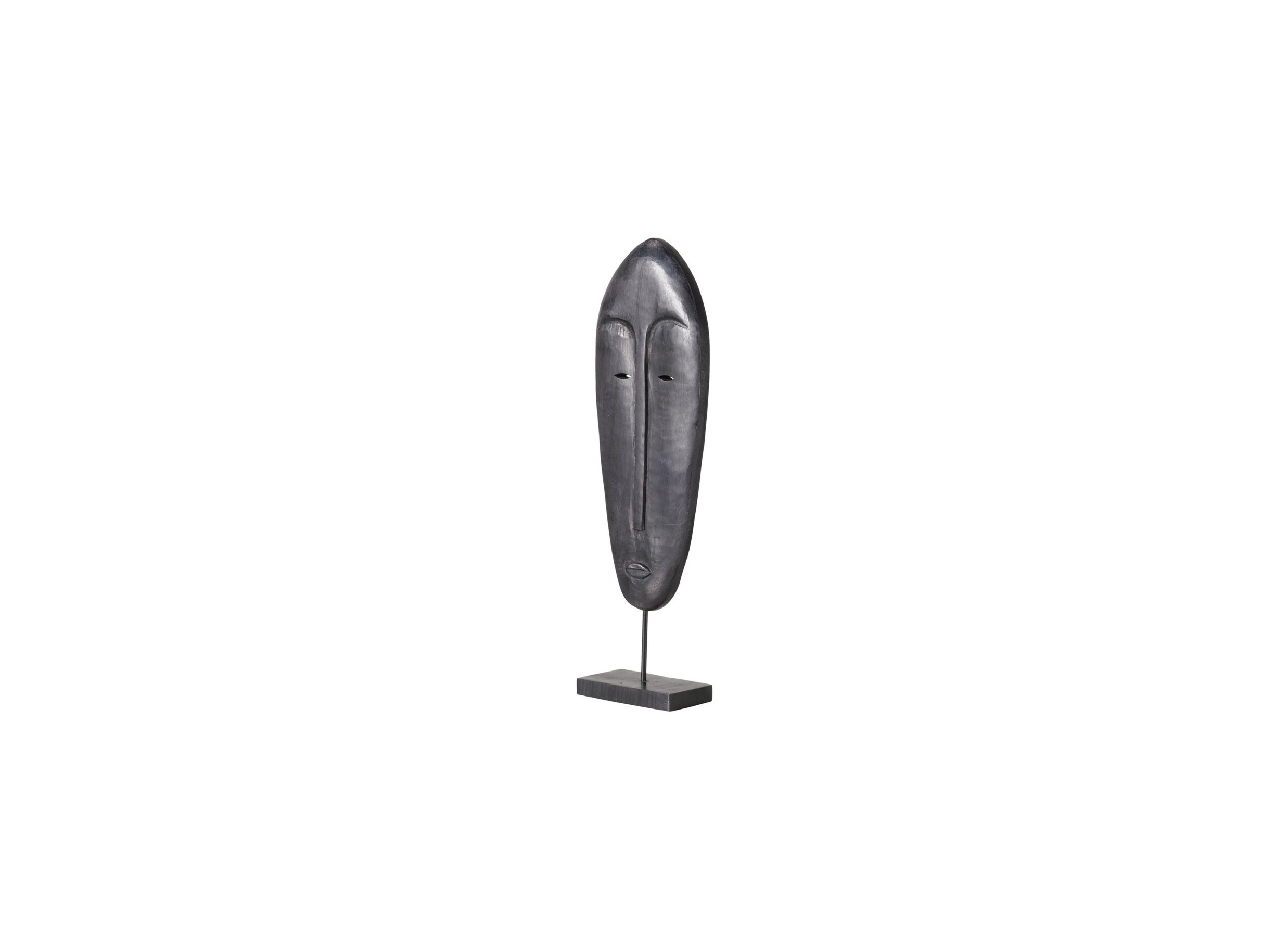 Beeld Nimba gezicht H50 - Statue Nimba visage H50,5cm - mangue massif - brun mat