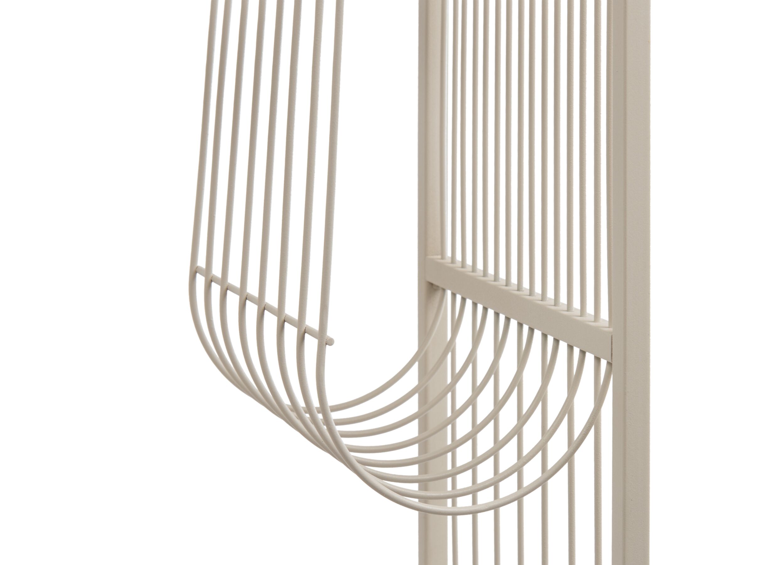 Detailfoto - Paraplubak Metty 20x20x50cm - staal - beige