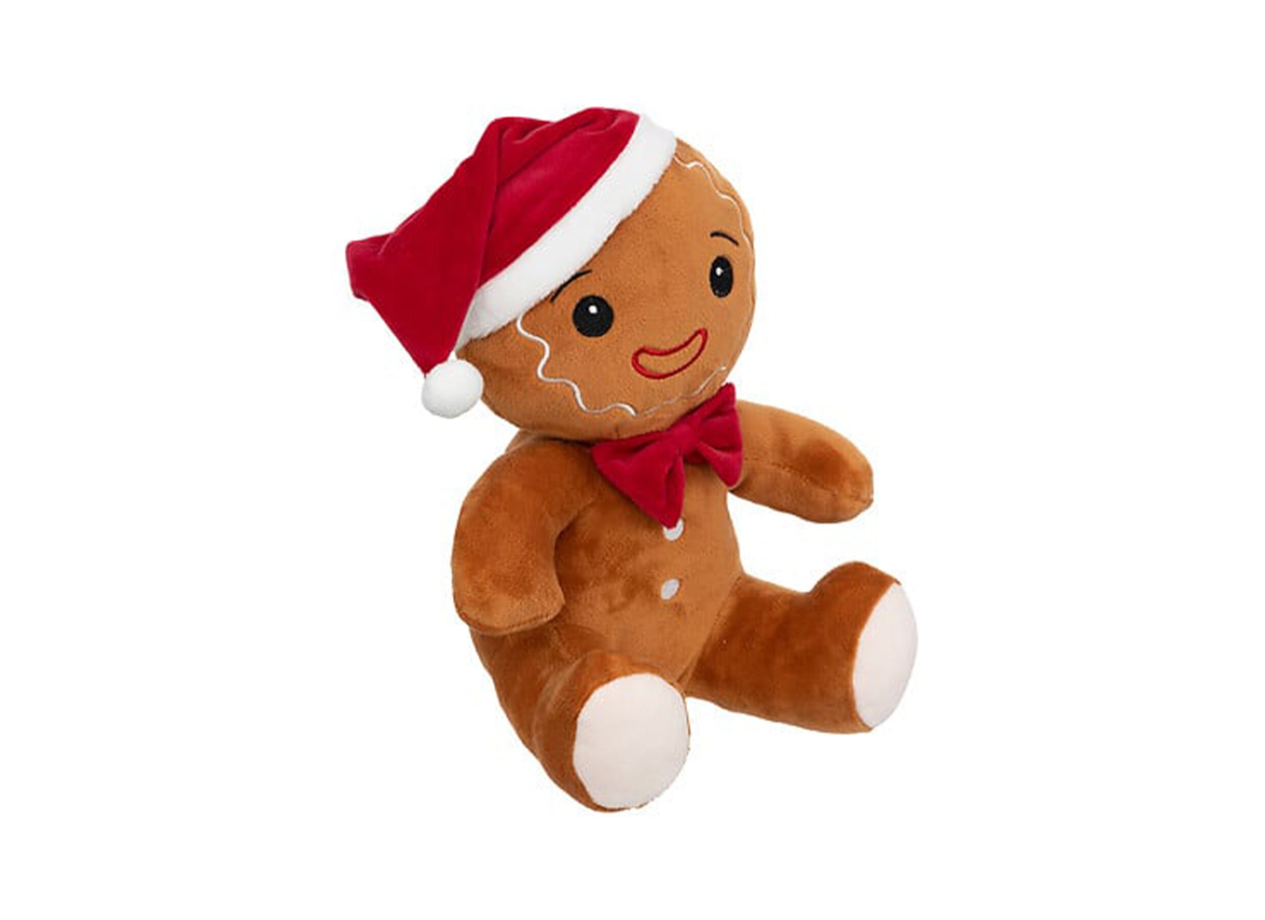 Kerstdecoratie Peperkoek H25cm - stof - multicolor - Décoration de Noël Pain d'épice H25cm - tissu - multicolor