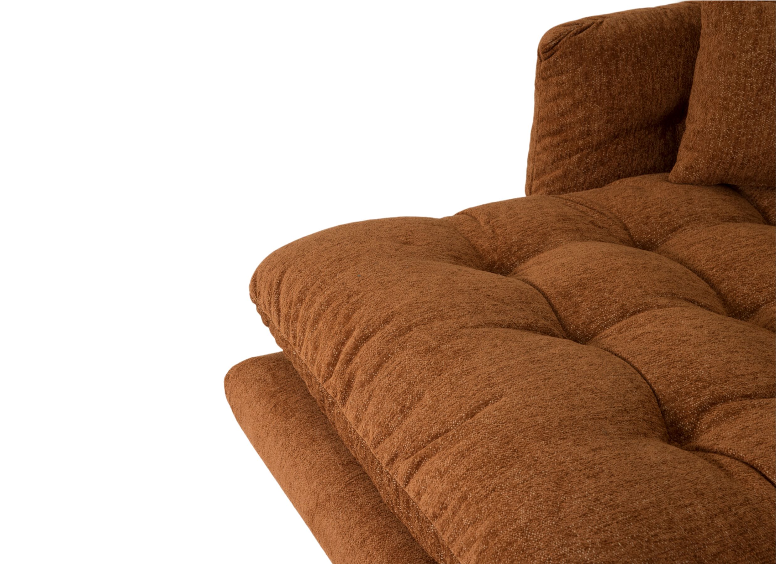 Detail - Canapé d'angle Molise 300x185cm - tissu - terra