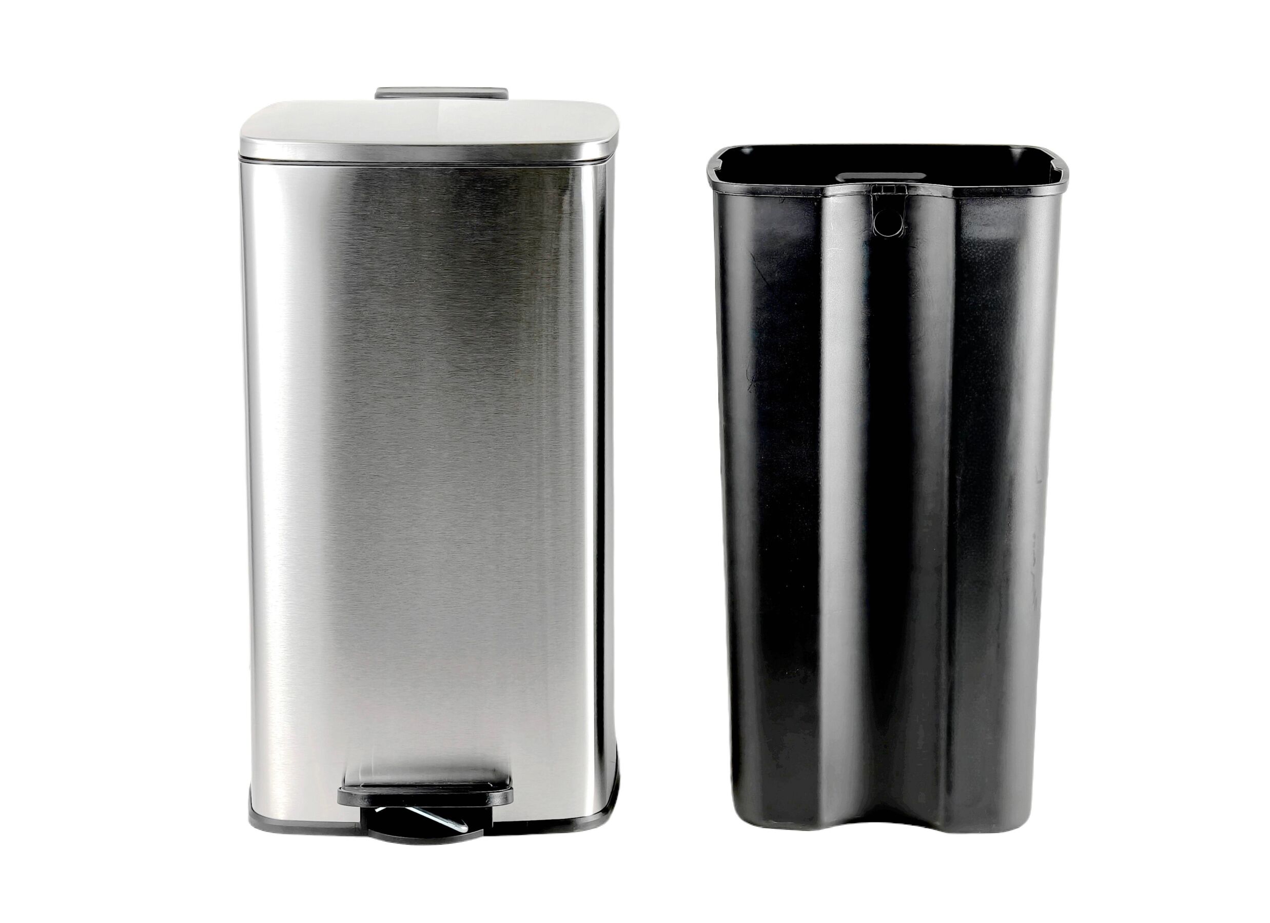 Aperçu - Poubelle à pédale Backstage 60L - inox - gris argenté