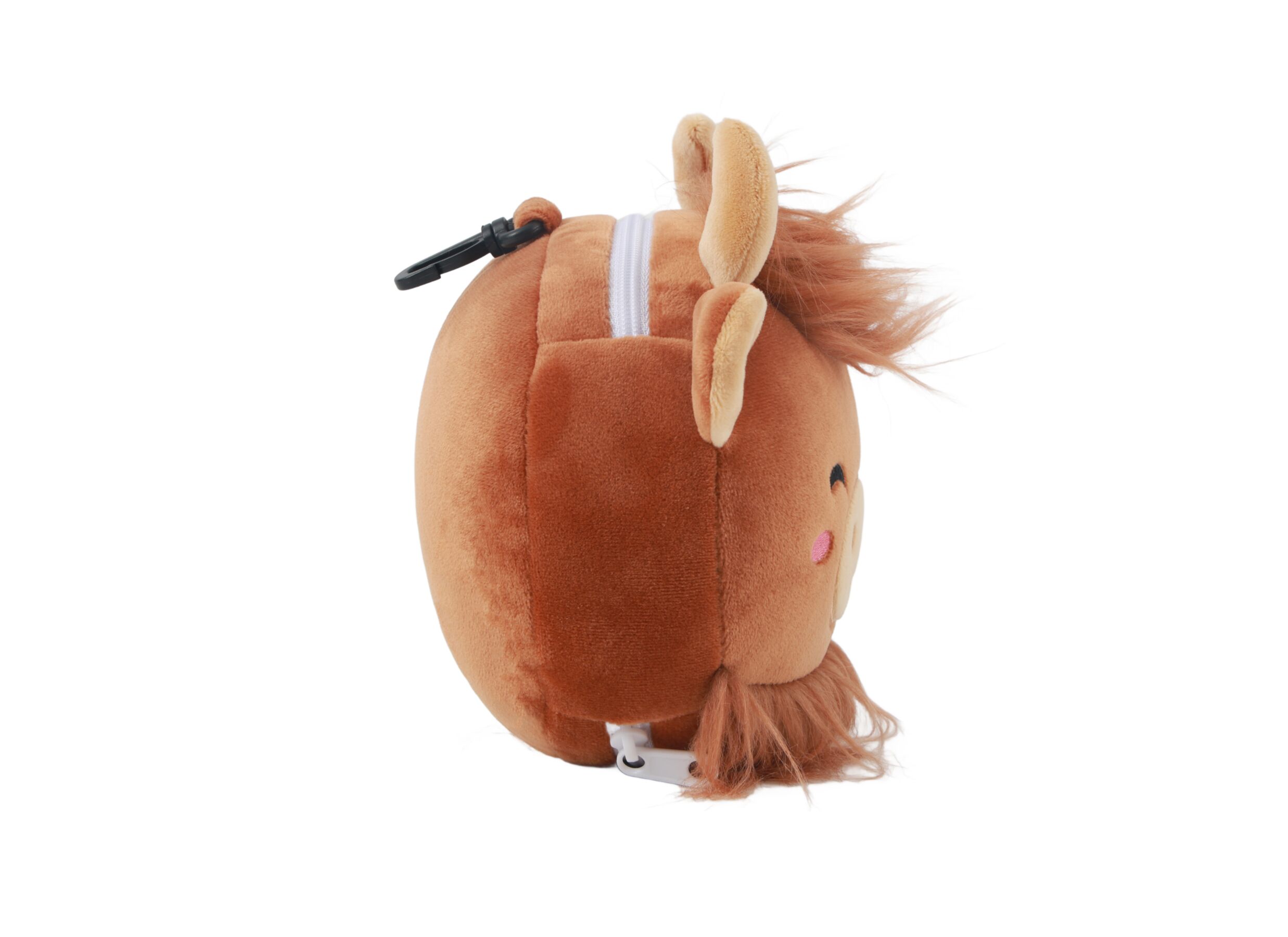 Aperçu - Coussin Highland Cow avec masque de sommeil - tissu - marron