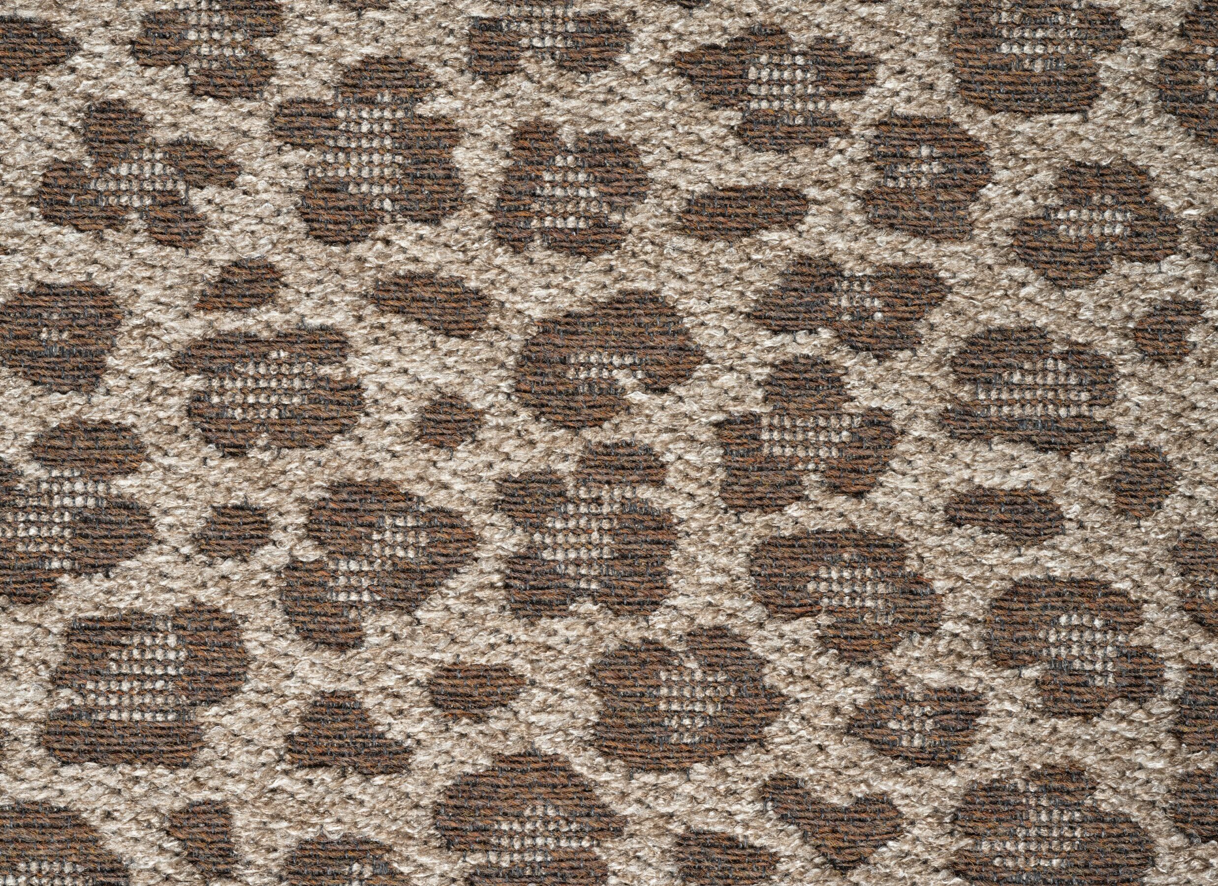 Detail - Tapis Katarina 80x240cm - polyester recyclé - beige & marron