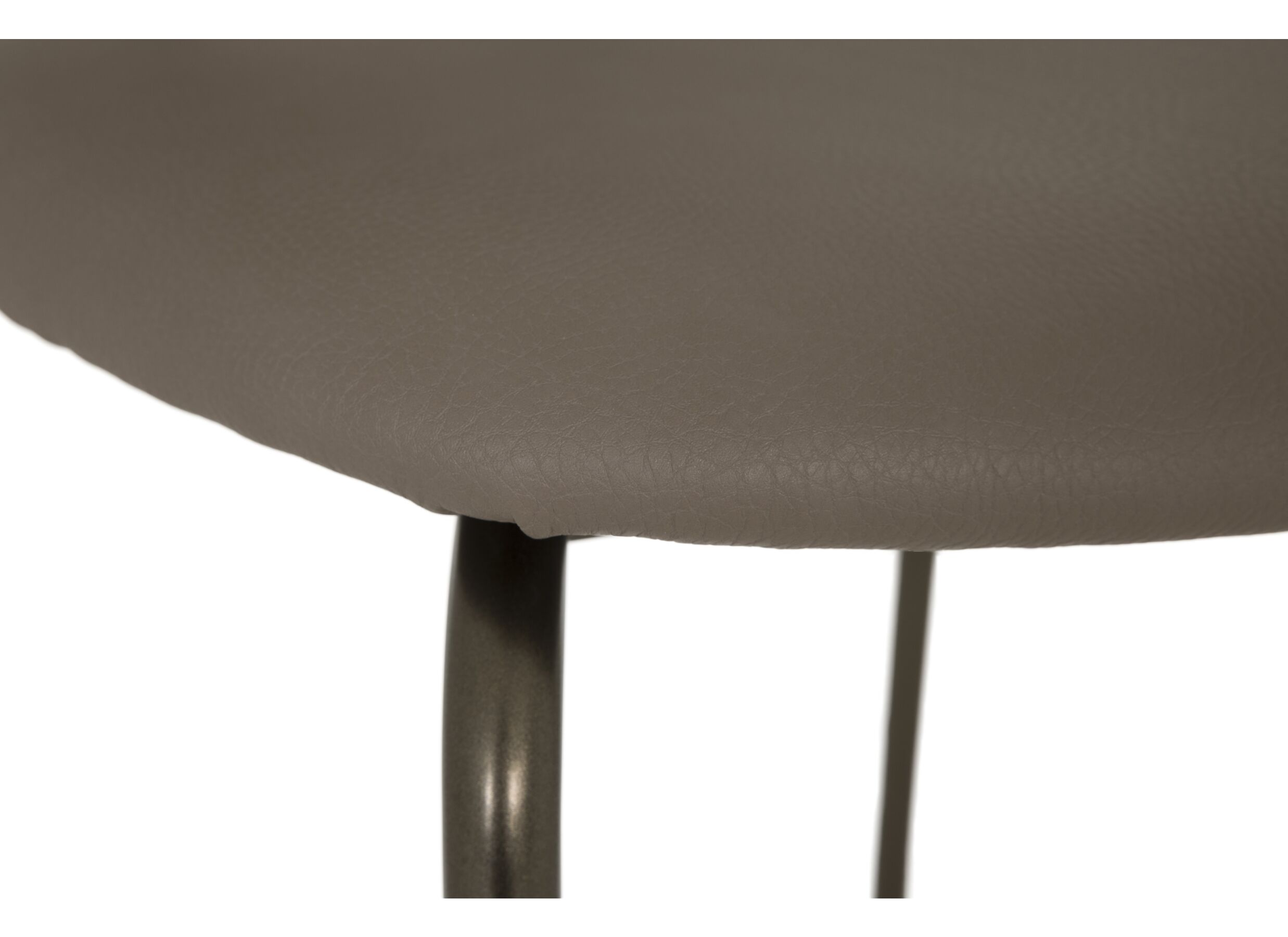 Barstoel Bistro ZH65cm - lederlook - donkerbrons/fango