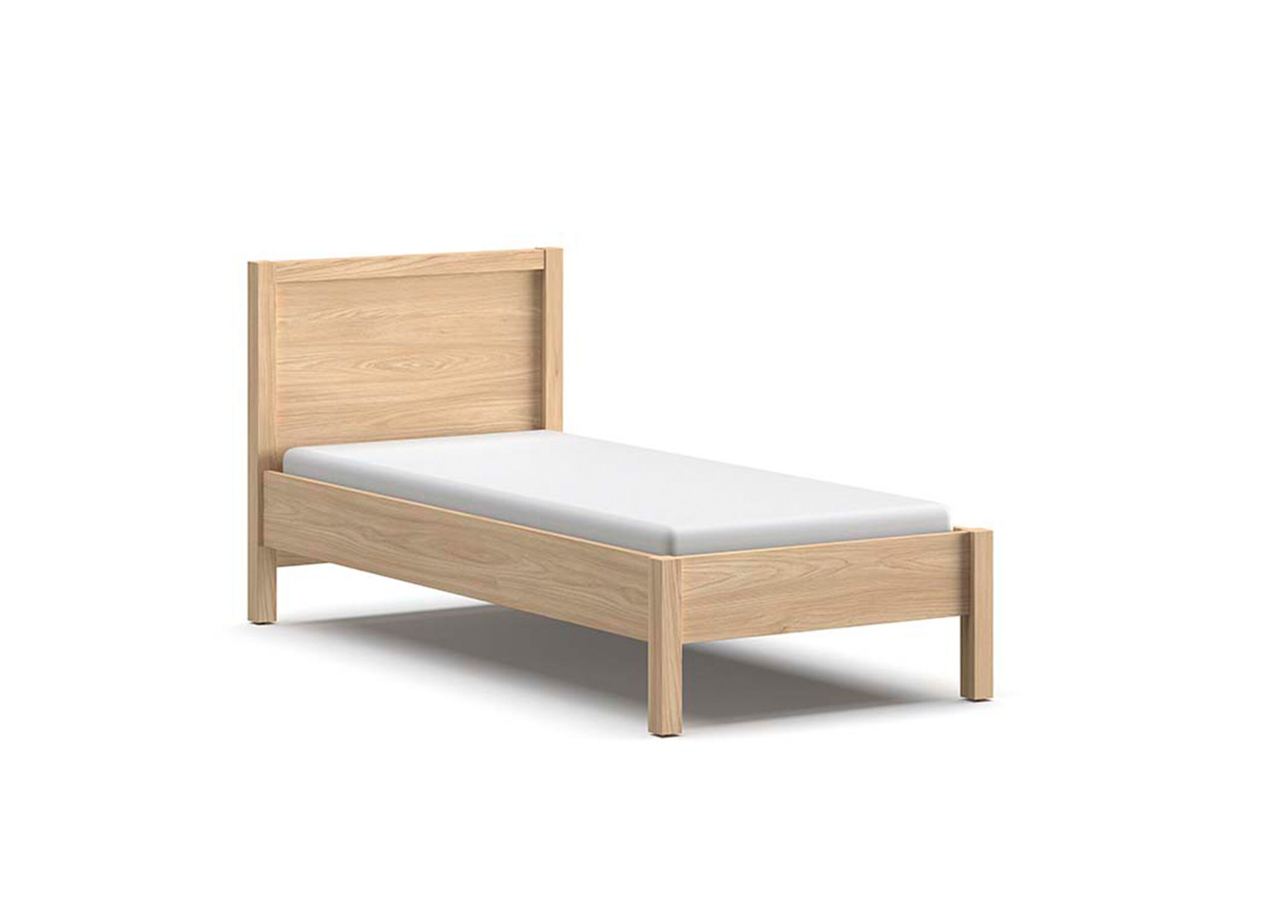 Bed Gloria 90x200cm - melamine - sheffield acacia - Lit Gloria 90x200cm - mélamine - sheffield acacia