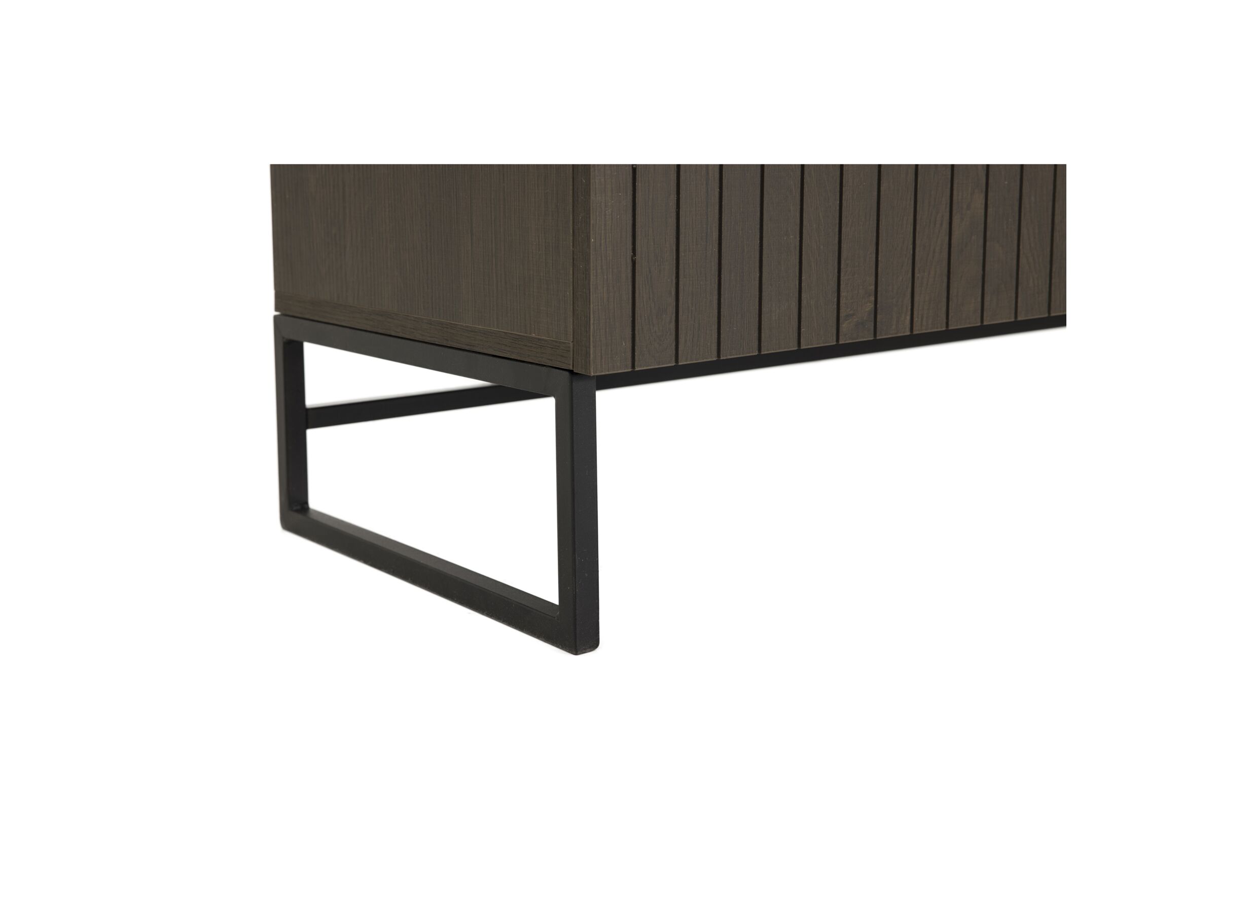 Detailfoto - Tv-meubel Vadis 134x38x48,5cm - melamine - donkerbruin