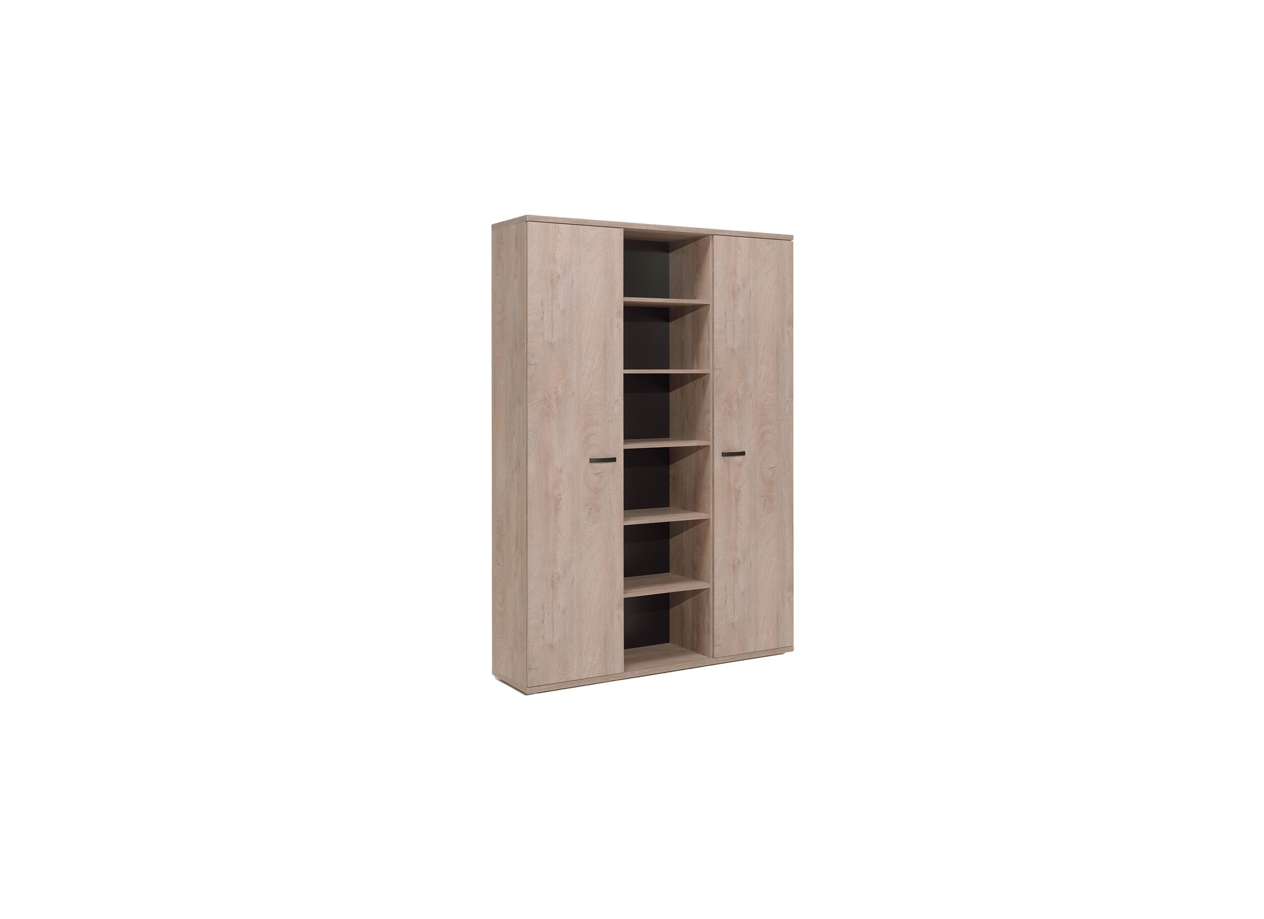 Boekenkast Rio 2 160x40x222cm - melamine - humus eik