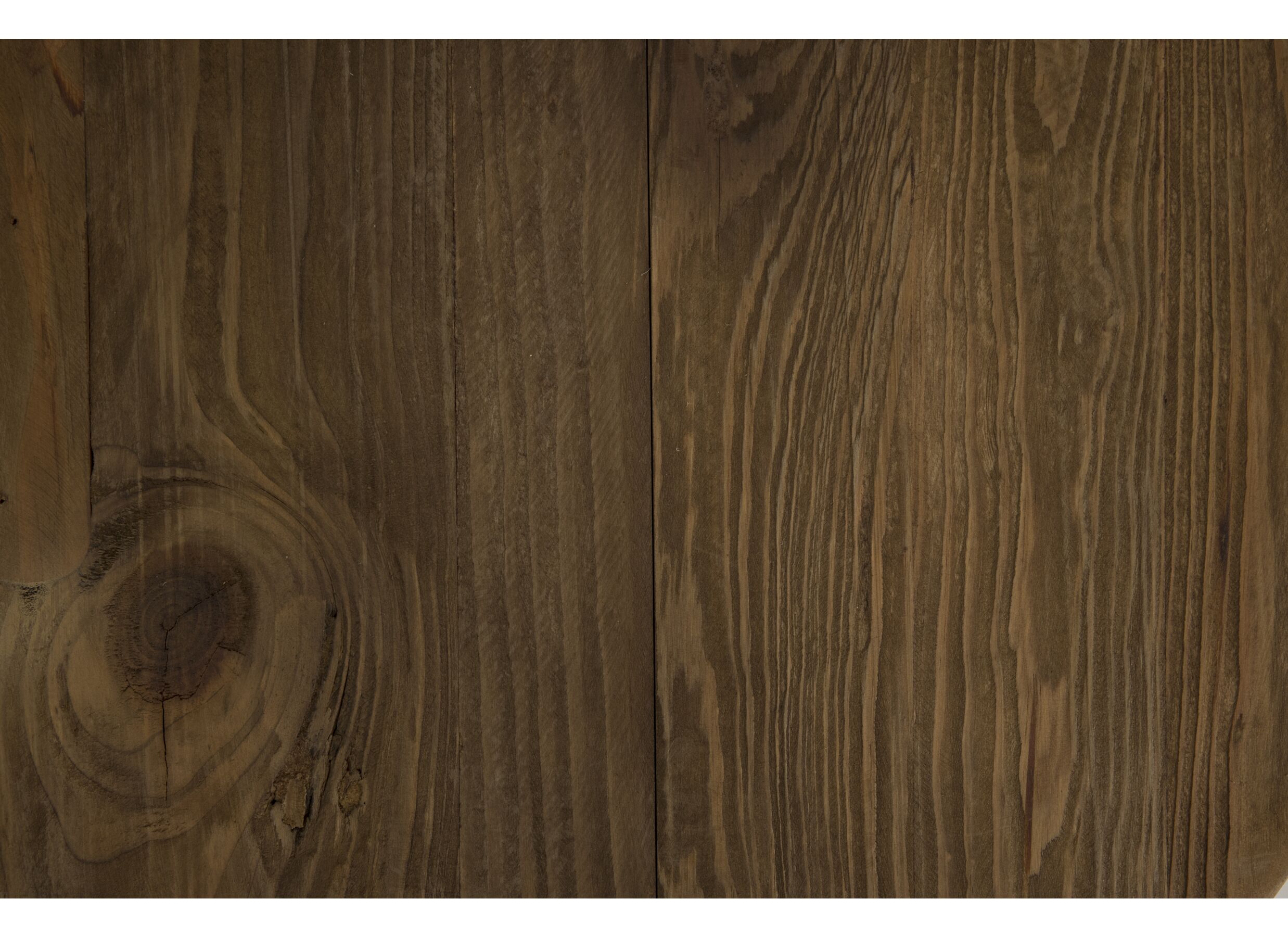 Couleurs - Table basse Navarino Ø50cm - sapin massif recyclé & fer - naturel/noir