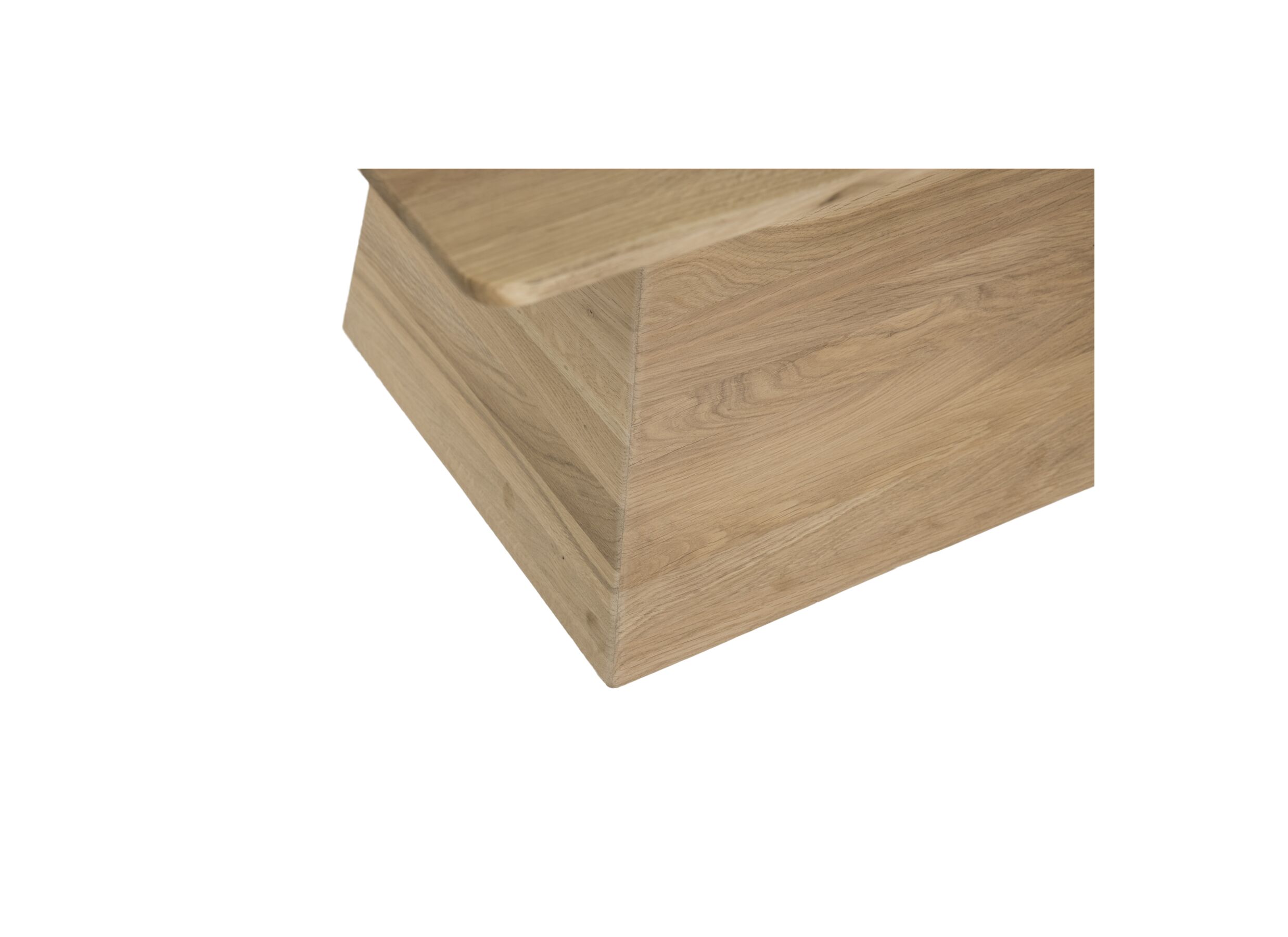 Detail - Table basse Float 60x60x38cm - chêne massif - naturel