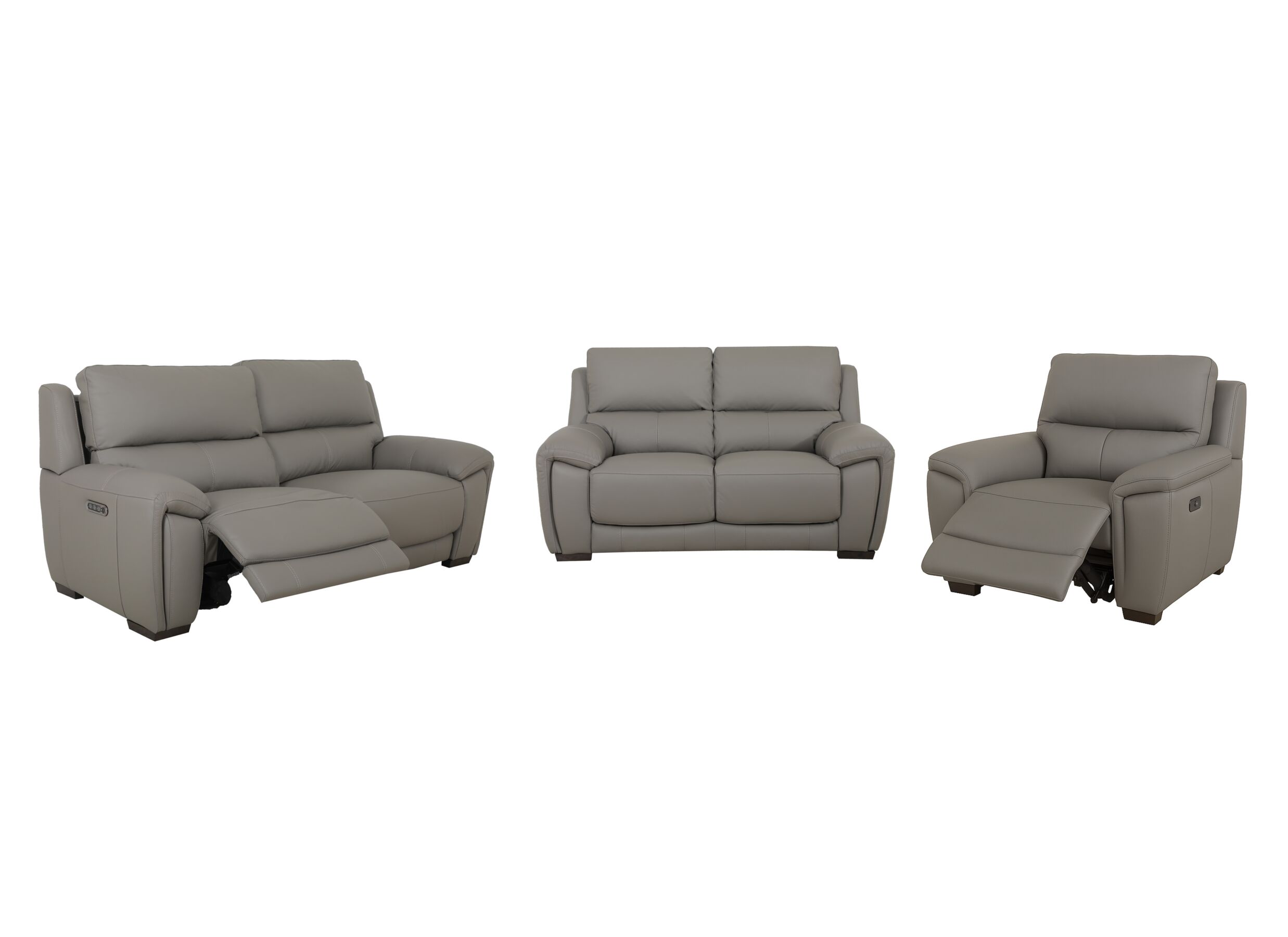 Hoofdfoto - Zetel Sneak 2,5+2+1-zit - leder - elephant met relax
