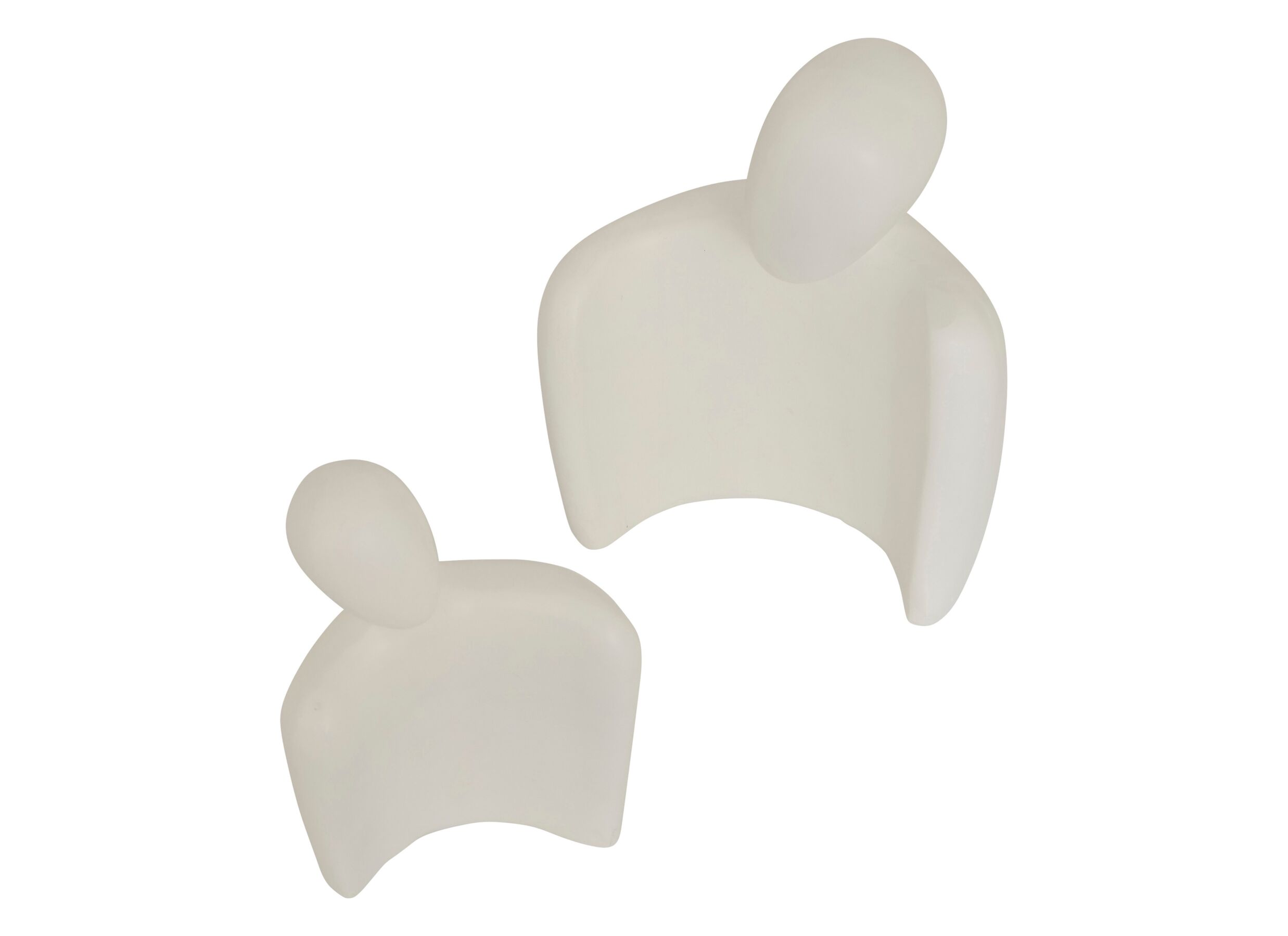 Aperçu - Statue Couple Rima H22,5cm - polystone - blanc