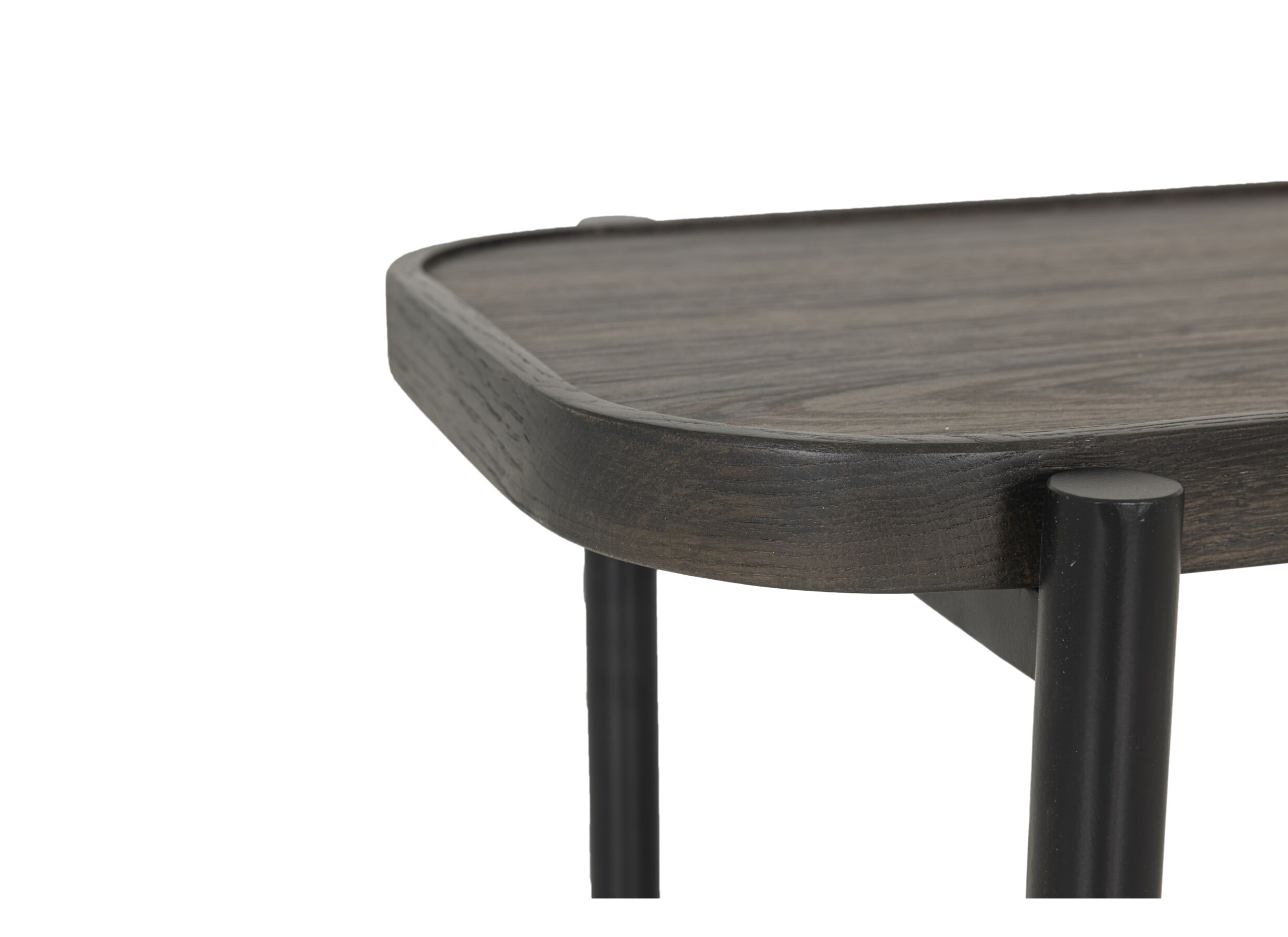 Detail - Table basse Trip 90x35cm - décor & stratifié - noir