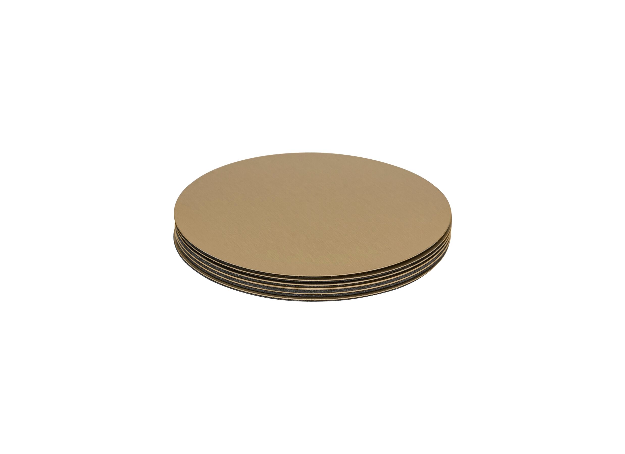 Plus Important - Sous-verre Automne Ø10cm - acier - or lot de 6