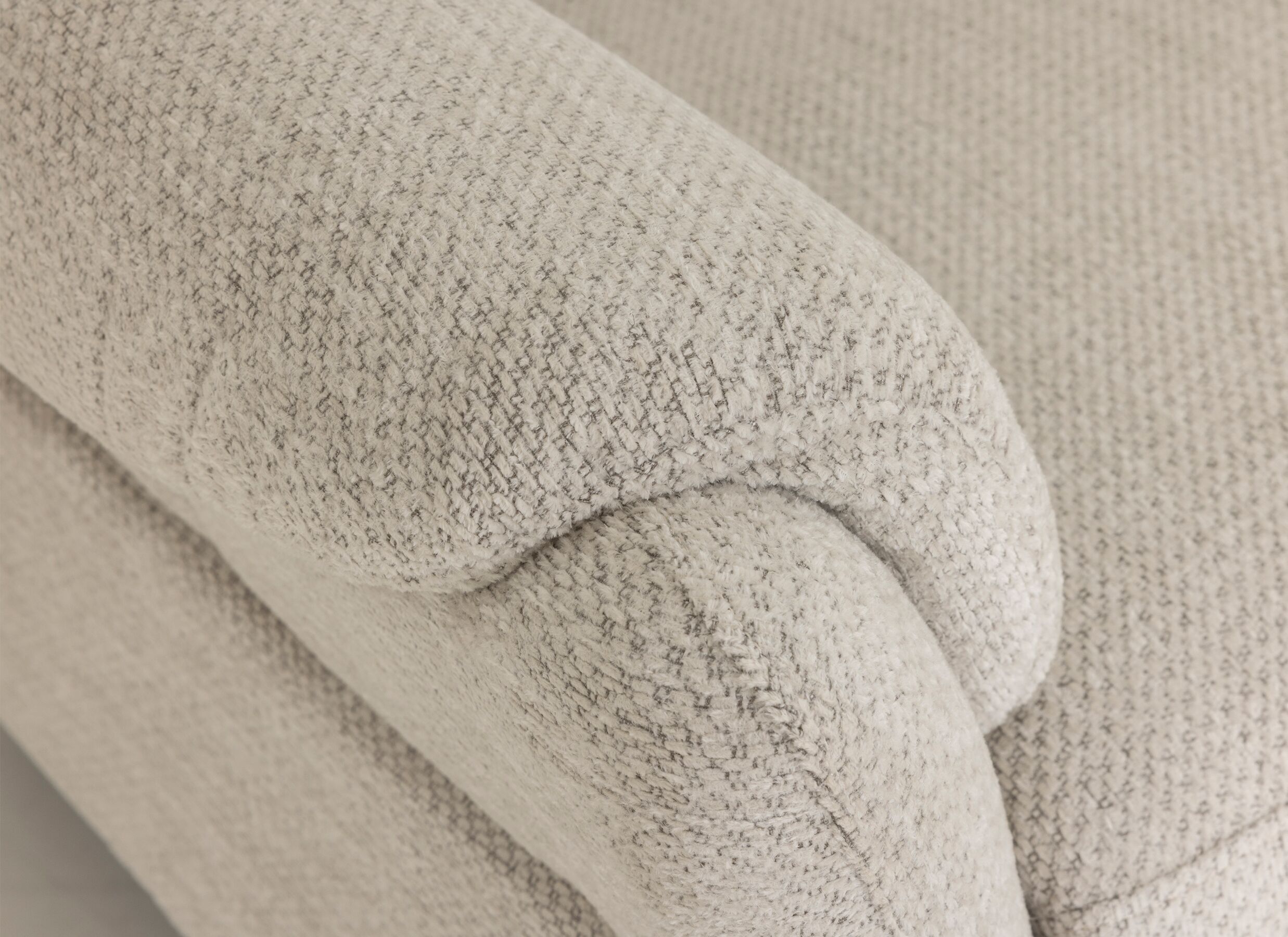 Detailfoto - Hoeksalon Kenobi 239x164cm - stof - lichtgrijs met relax